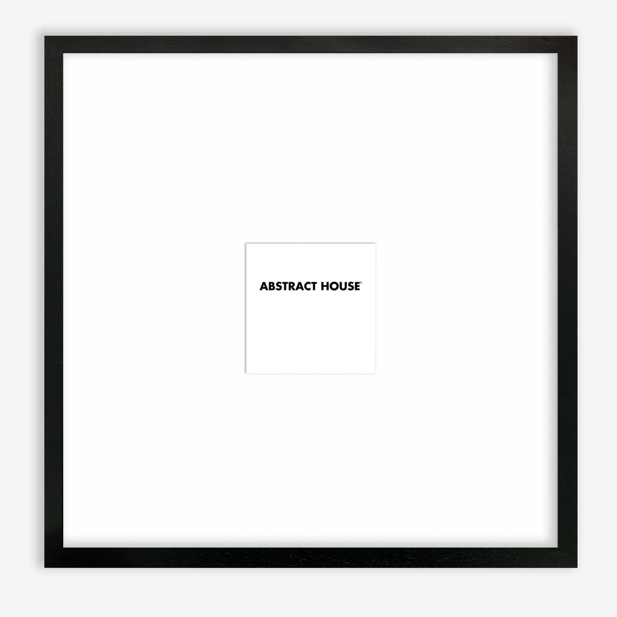 70x70 cm Wooden Frame-Black-20 x 20 cm / 7.9 x 7.9 Inches-Abstract House