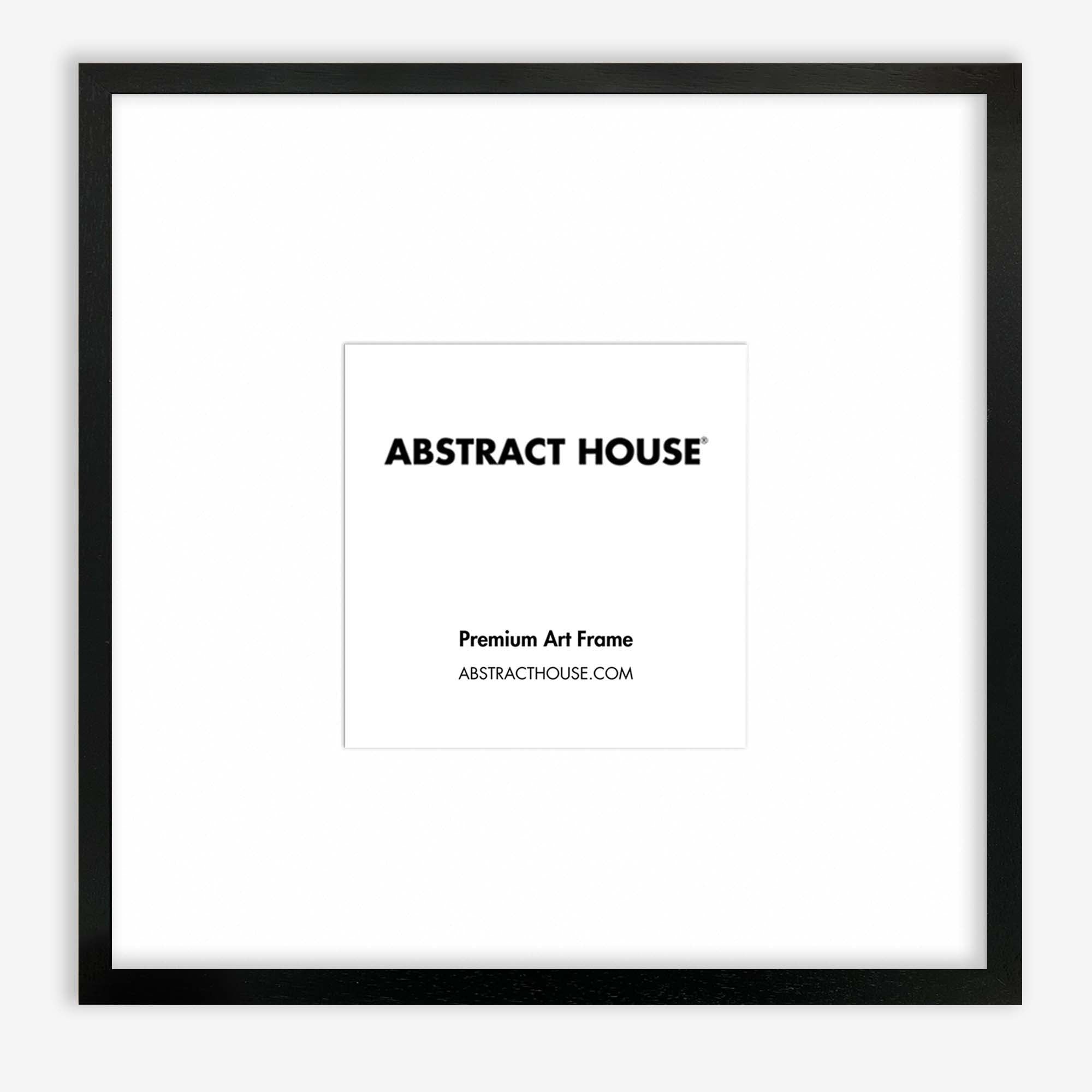 70x70 cm Wooden Frame-Black-30 x 30 cm / 11.8 x 11.8 Inches-Abstract House