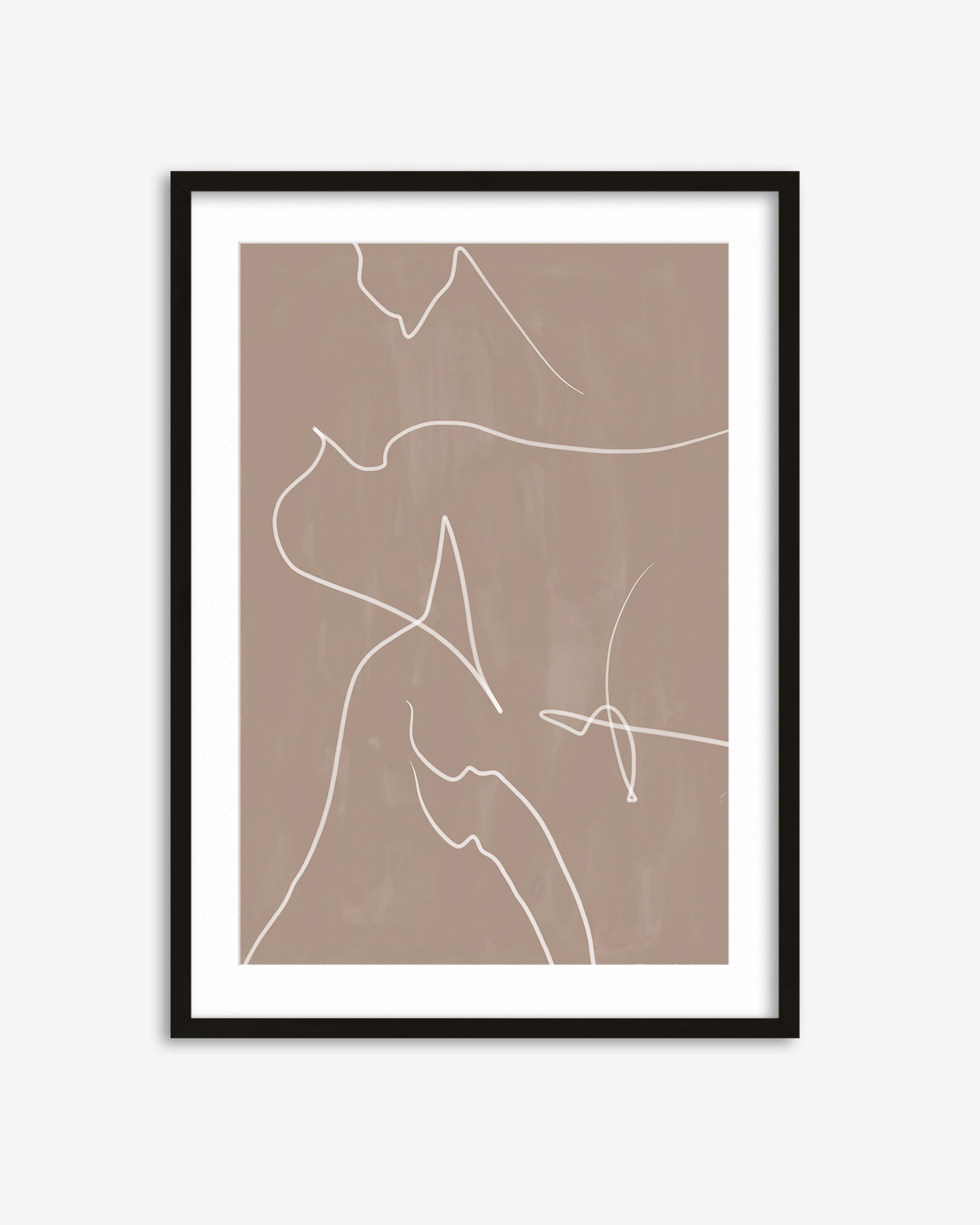 Modern Abstract Lines Art Print