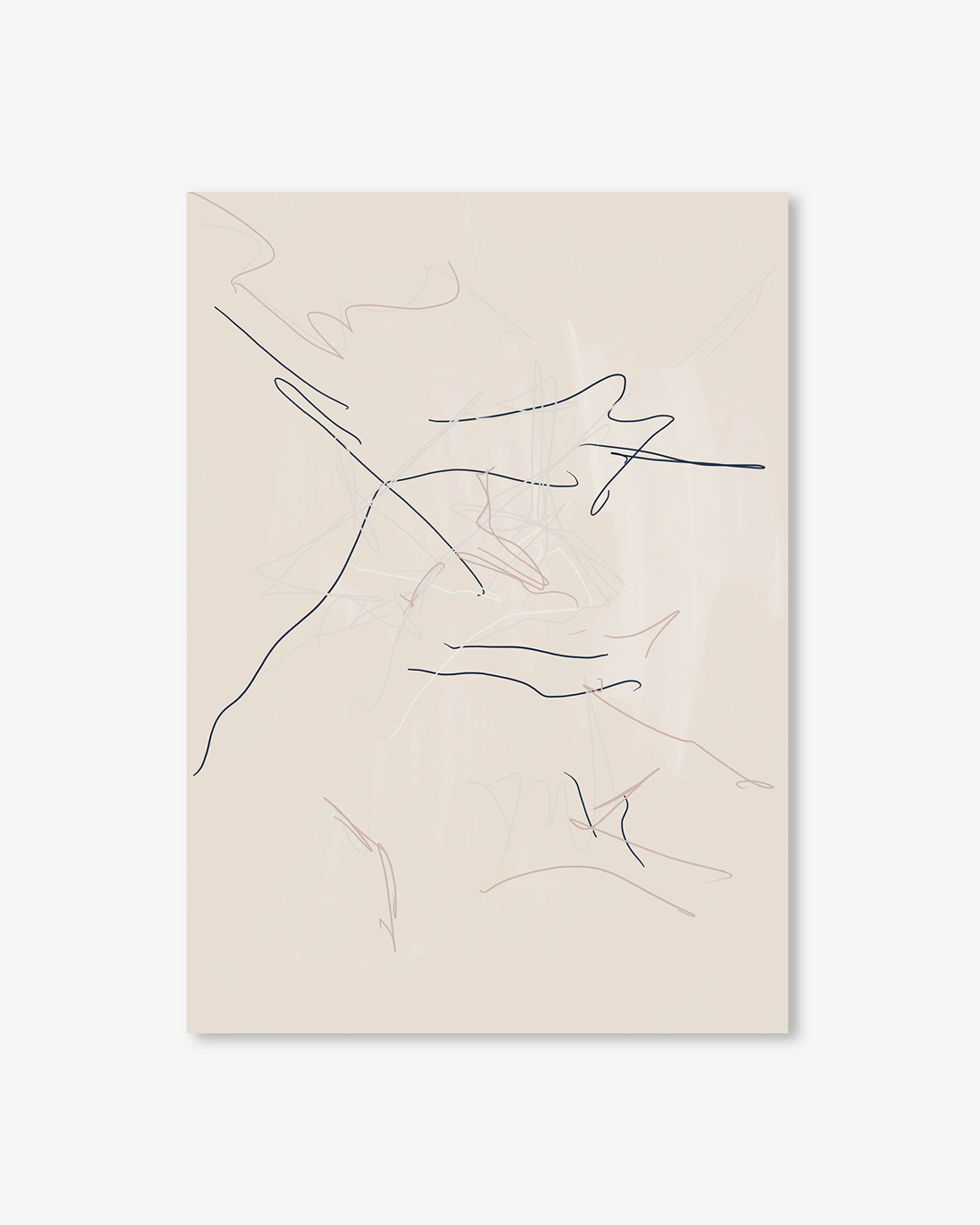 Abstract Line Drawing Art Print
