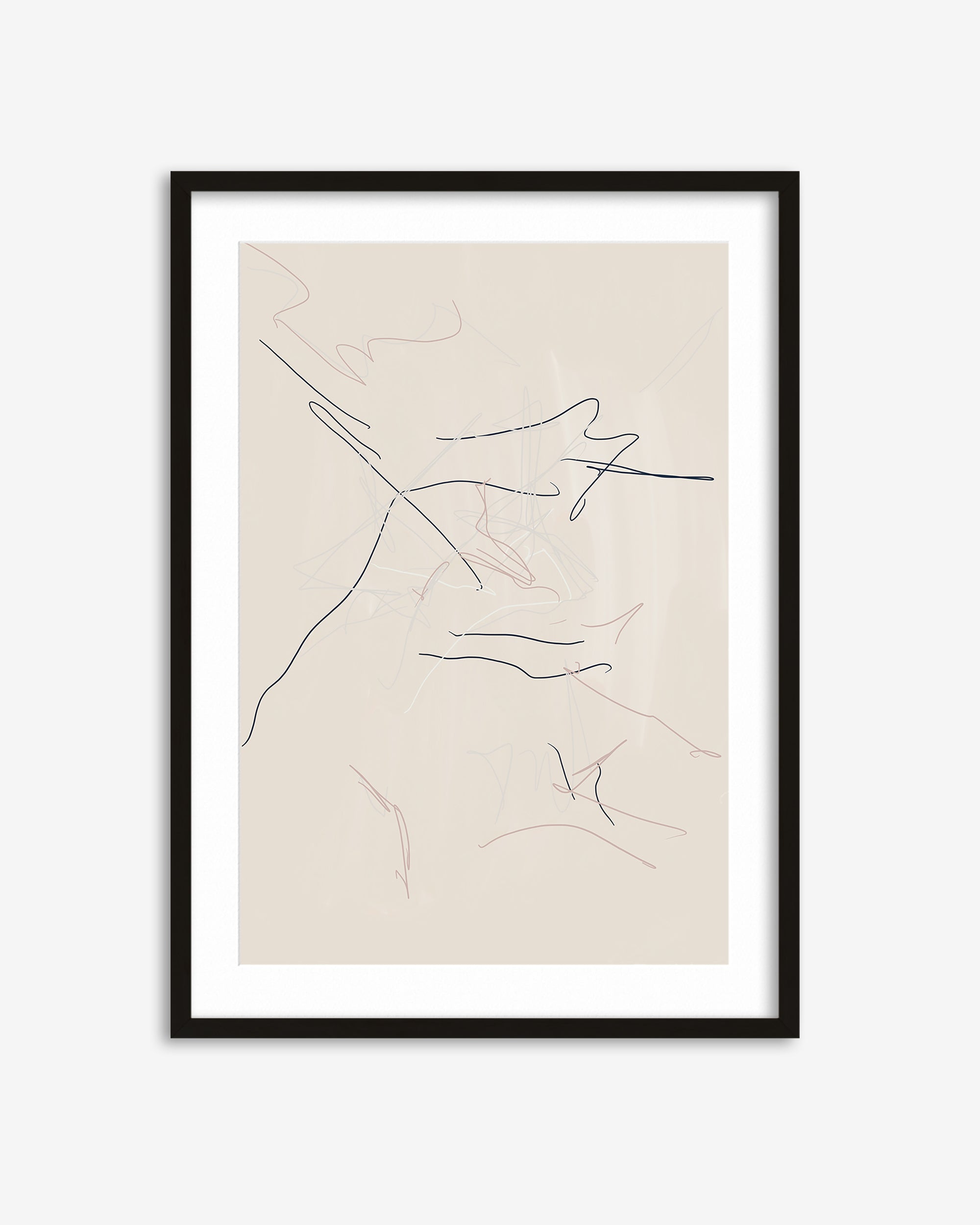 Abstract Line Drawing Art Print