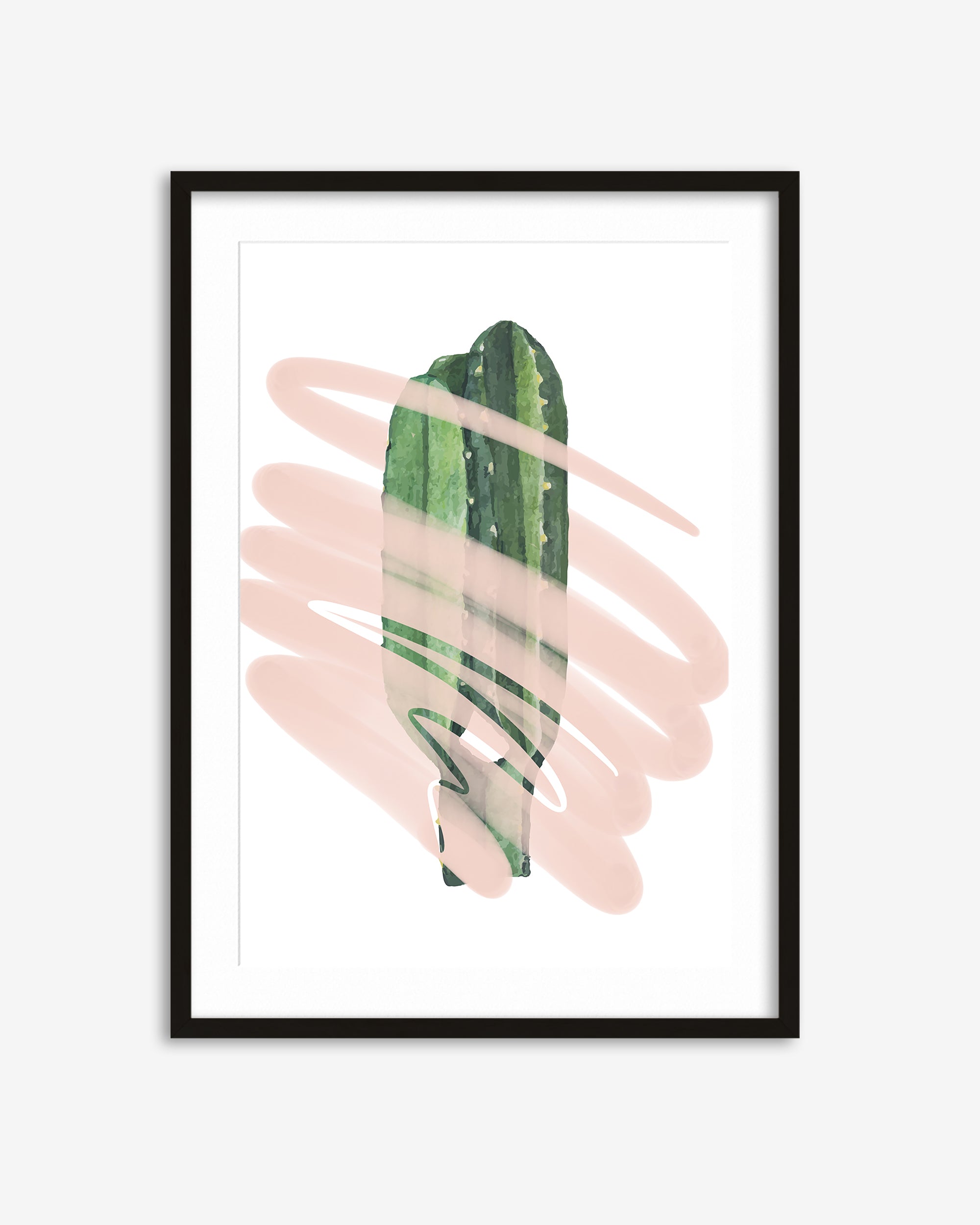 Modern Cactus Illustrated Art Print