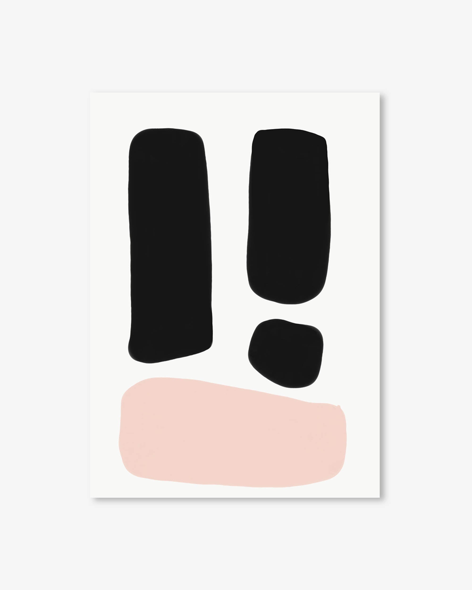 Mono Blush Tones Art Print