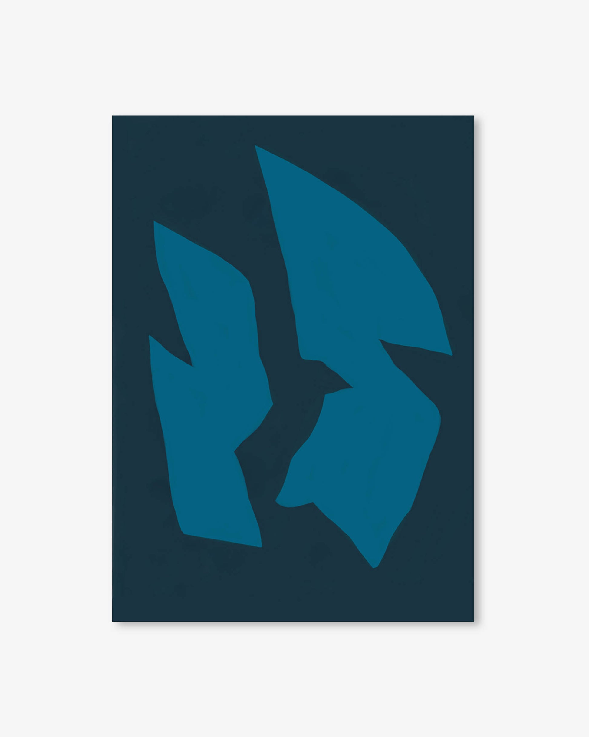 Blue abstract design on a dark blue background