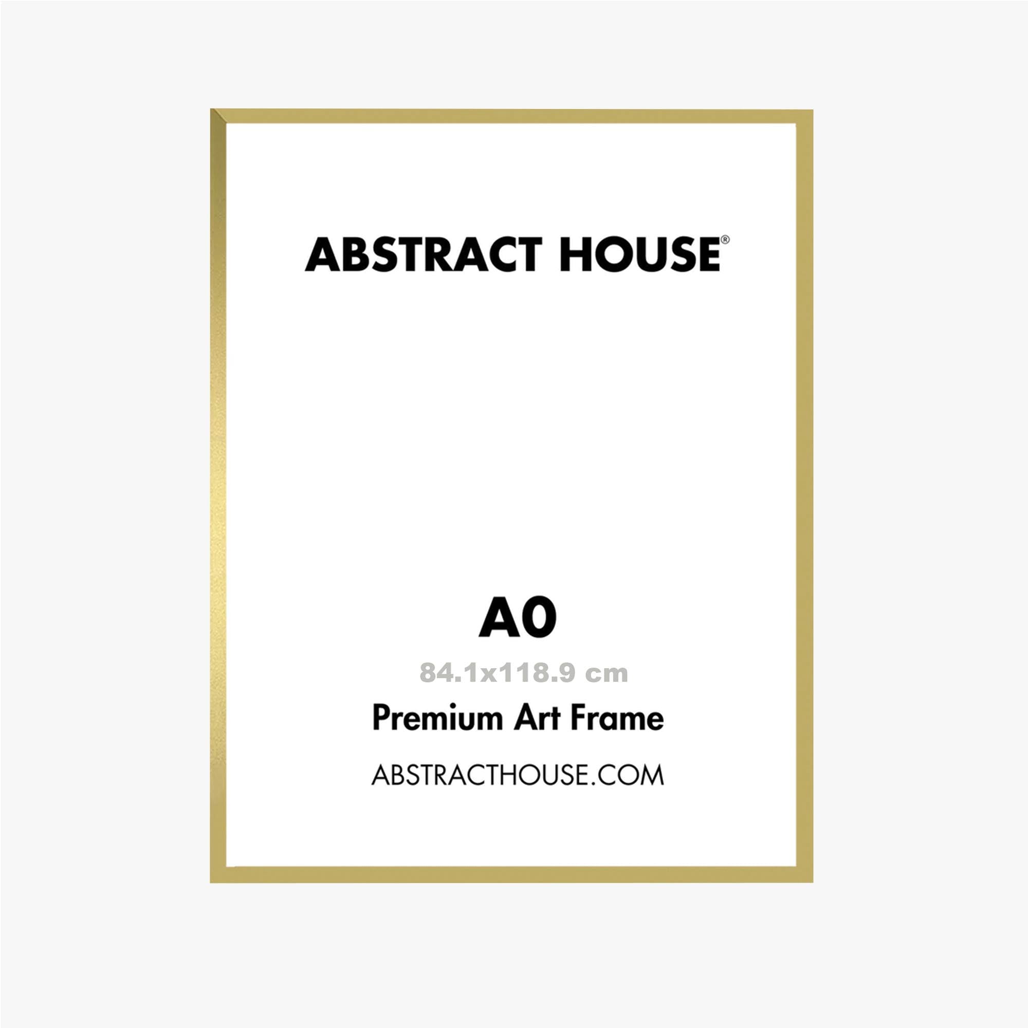 A0 Wooden Frame-Abstract House