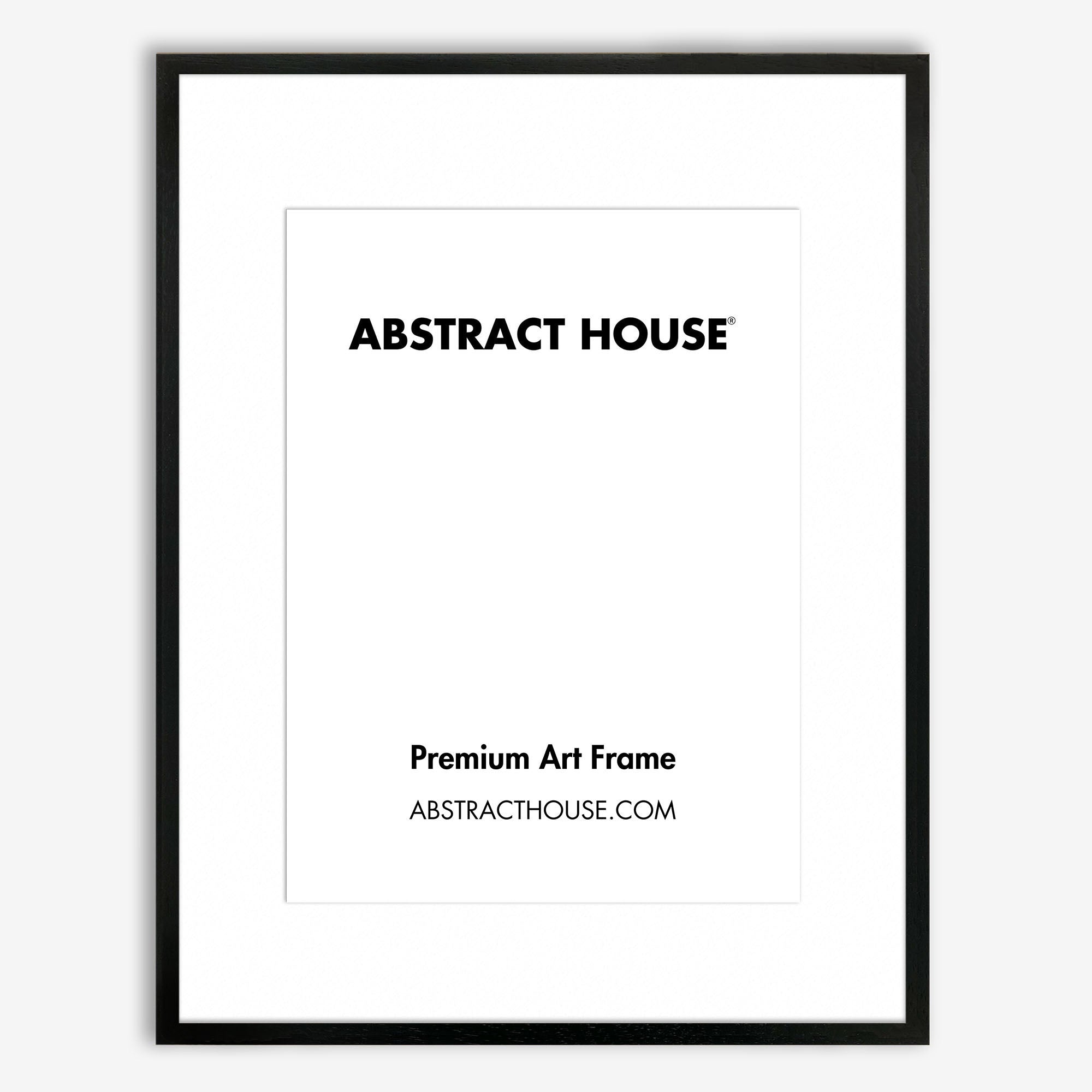 A0 Wooden Frame-Black-A1 59.4 x 84.1 cm-Abstract House