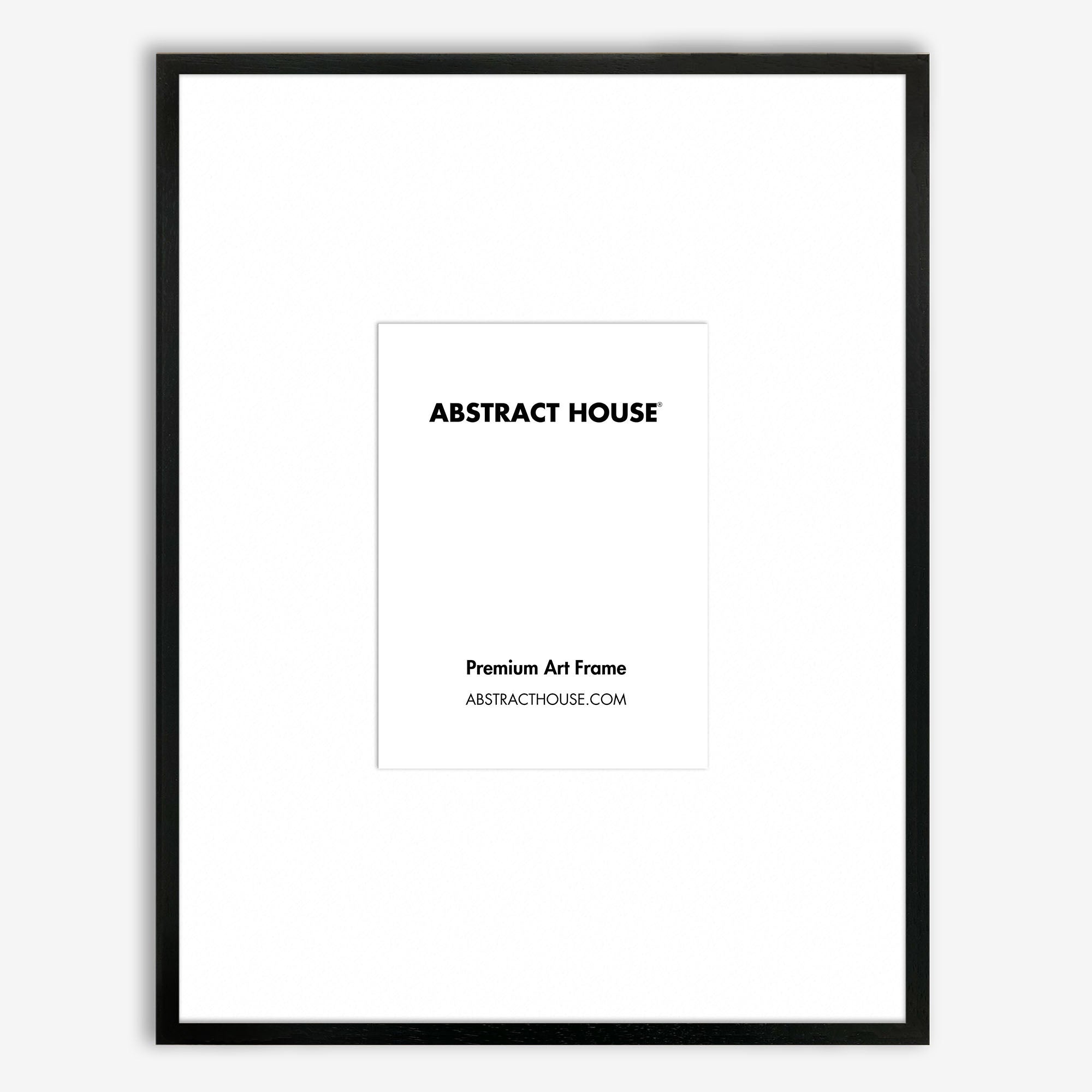 A0 Wooden Frame-Black-A2 42 x 59.4 cm-Abstract House