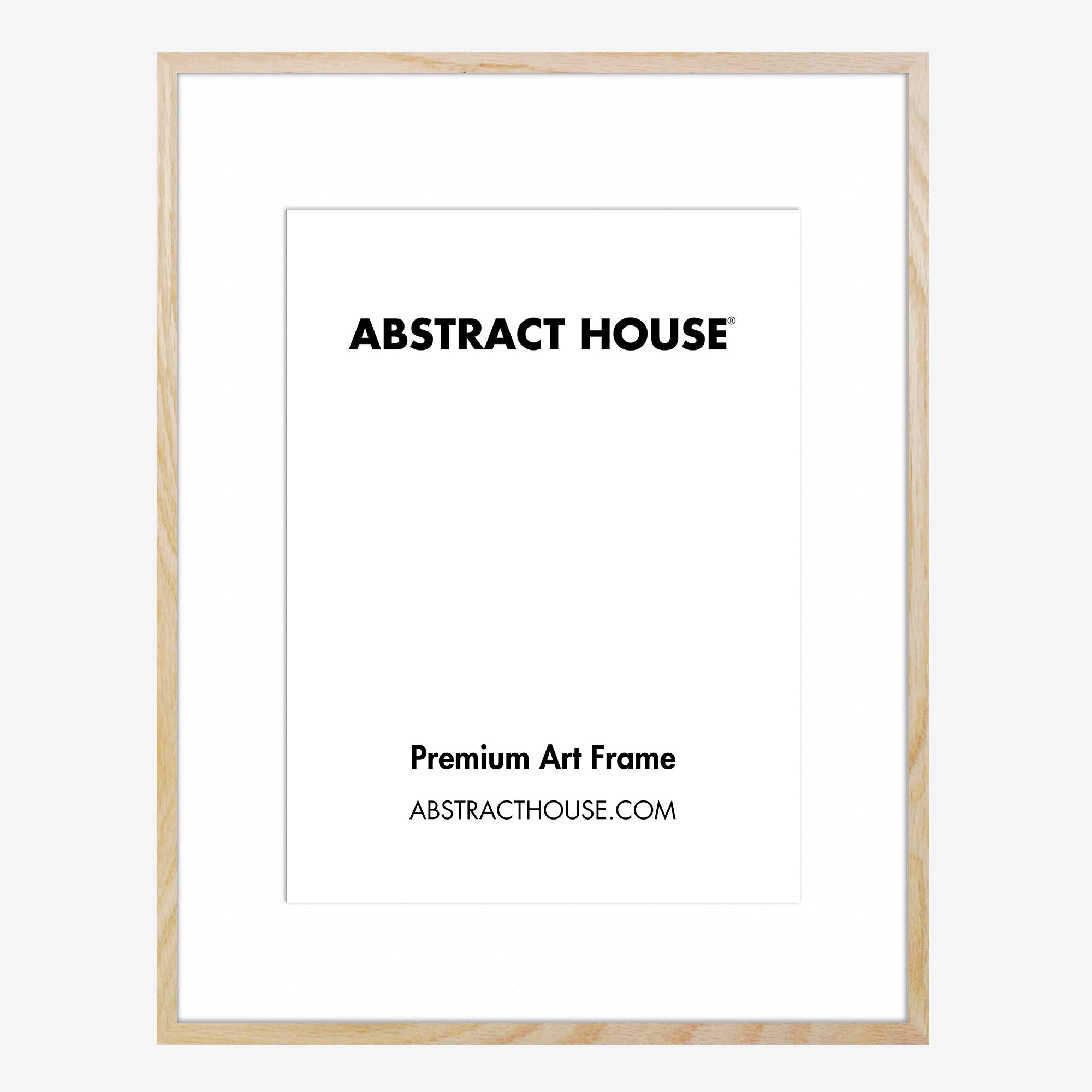 A0 Wooden Frame-Oak-A1 59.4 x 84.1 cm-Abstract House