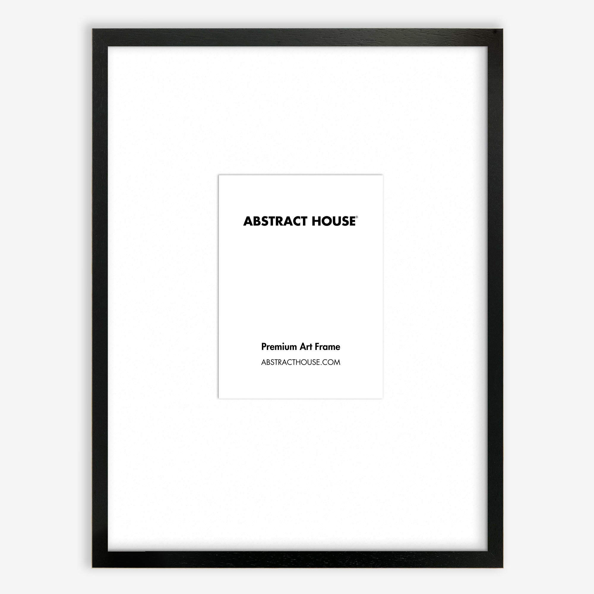 A2 Wooden Frame-Black-A4 21 x 29.7 cm-Abstract House