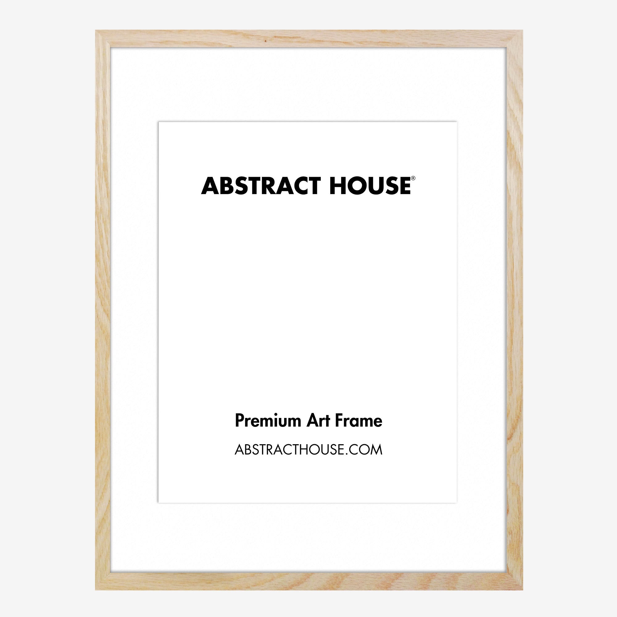 A2 Wooden Frame-Oak-A3 29.7 x 42 cm-Abstract House