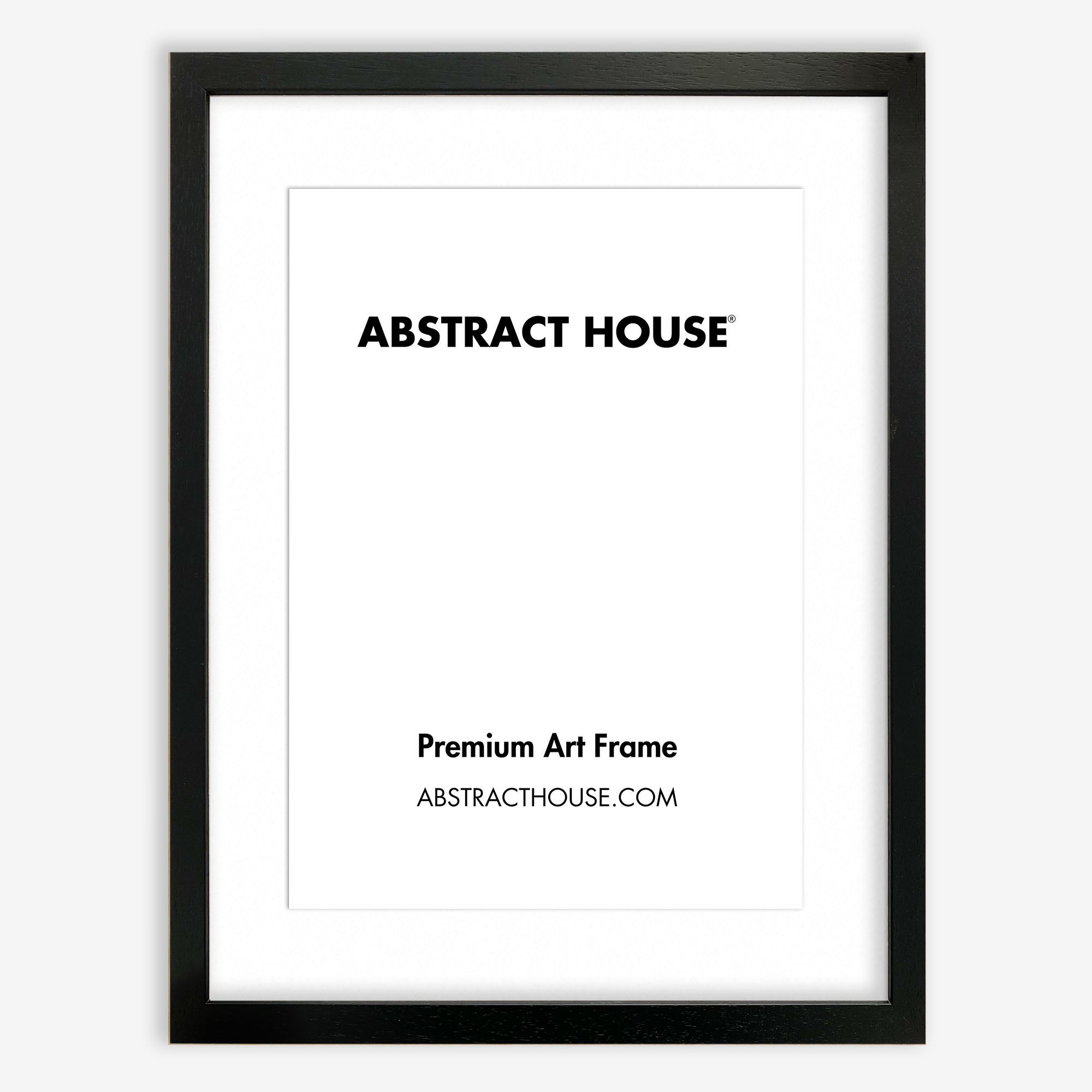 A3 Wooden Frame-Black-A4 / 21 x 30 cm-Abstract House