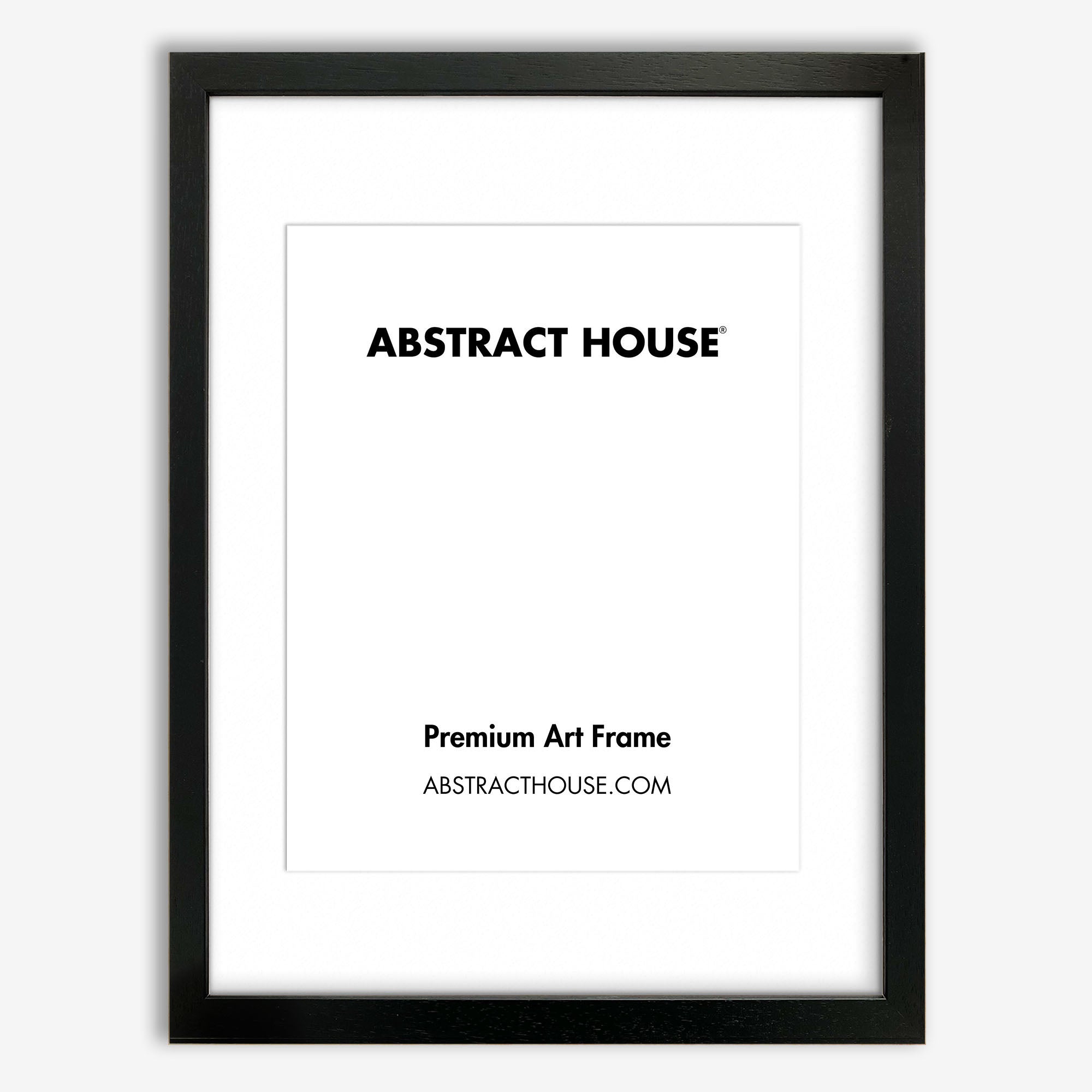 A4 Wooden Frame-Black-A5 / 14.8 x 21 cm-Abstract House