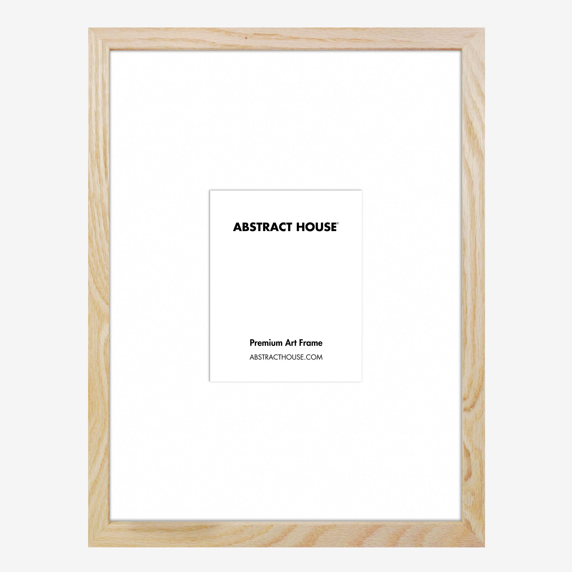 A4 Wooden Frame-Oak-A6 / 10.5 x 14.8 cm-Abstract House