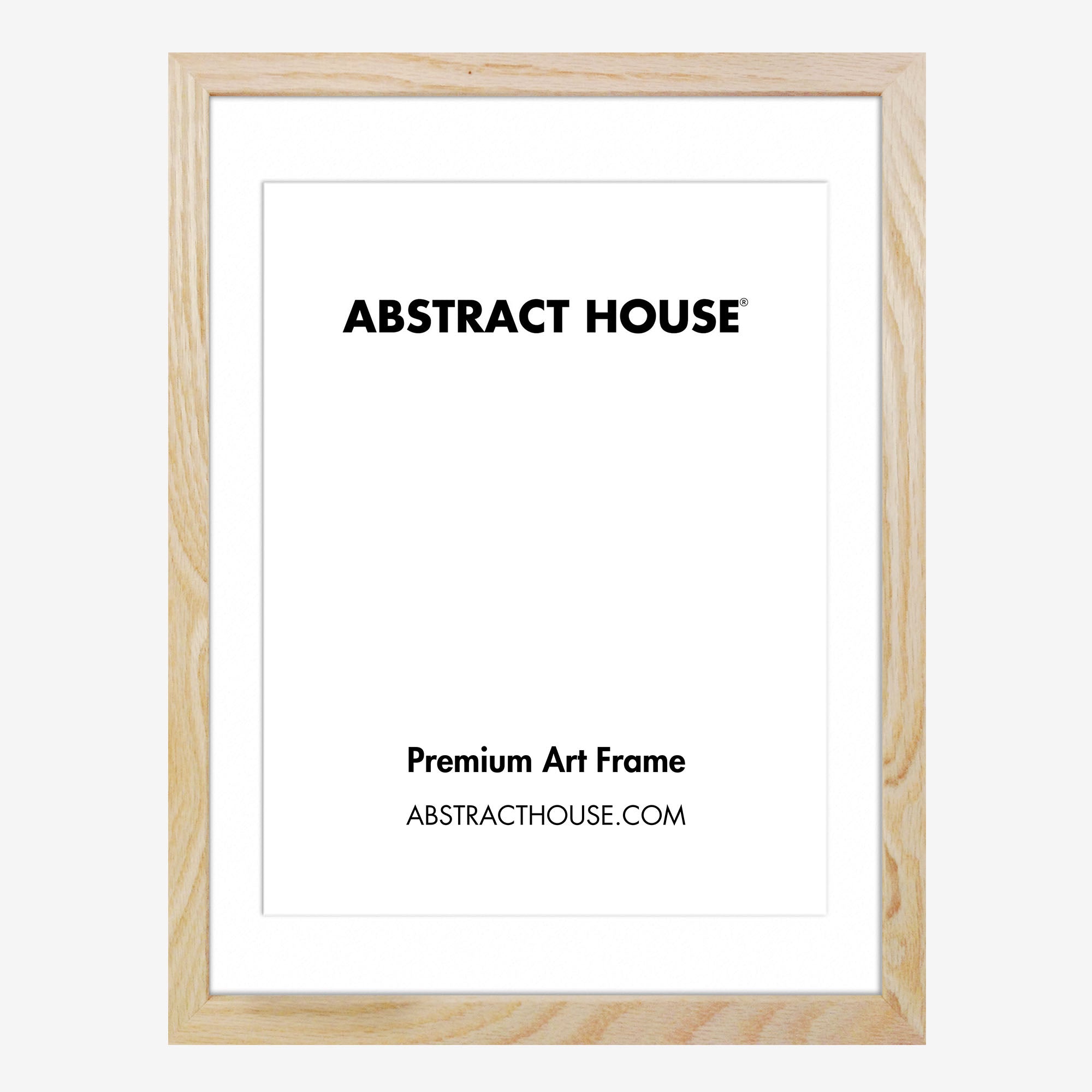 A5 Wooden Frame-Oak-A6 / 10.5 x 14.8 cm-Abstract House
