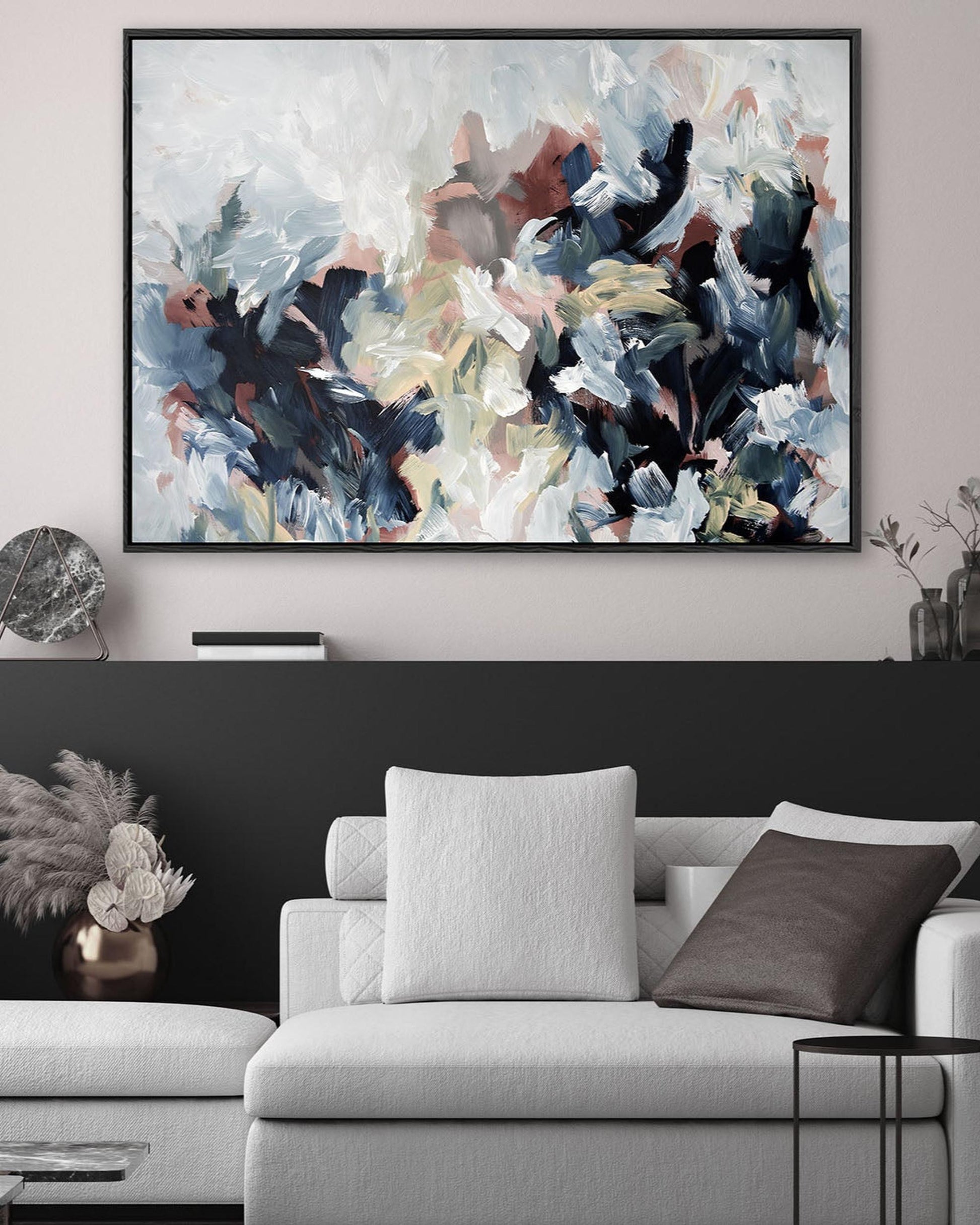 Abstract 449 Framed Canvas-framed-Canvas Prints-Abstract House