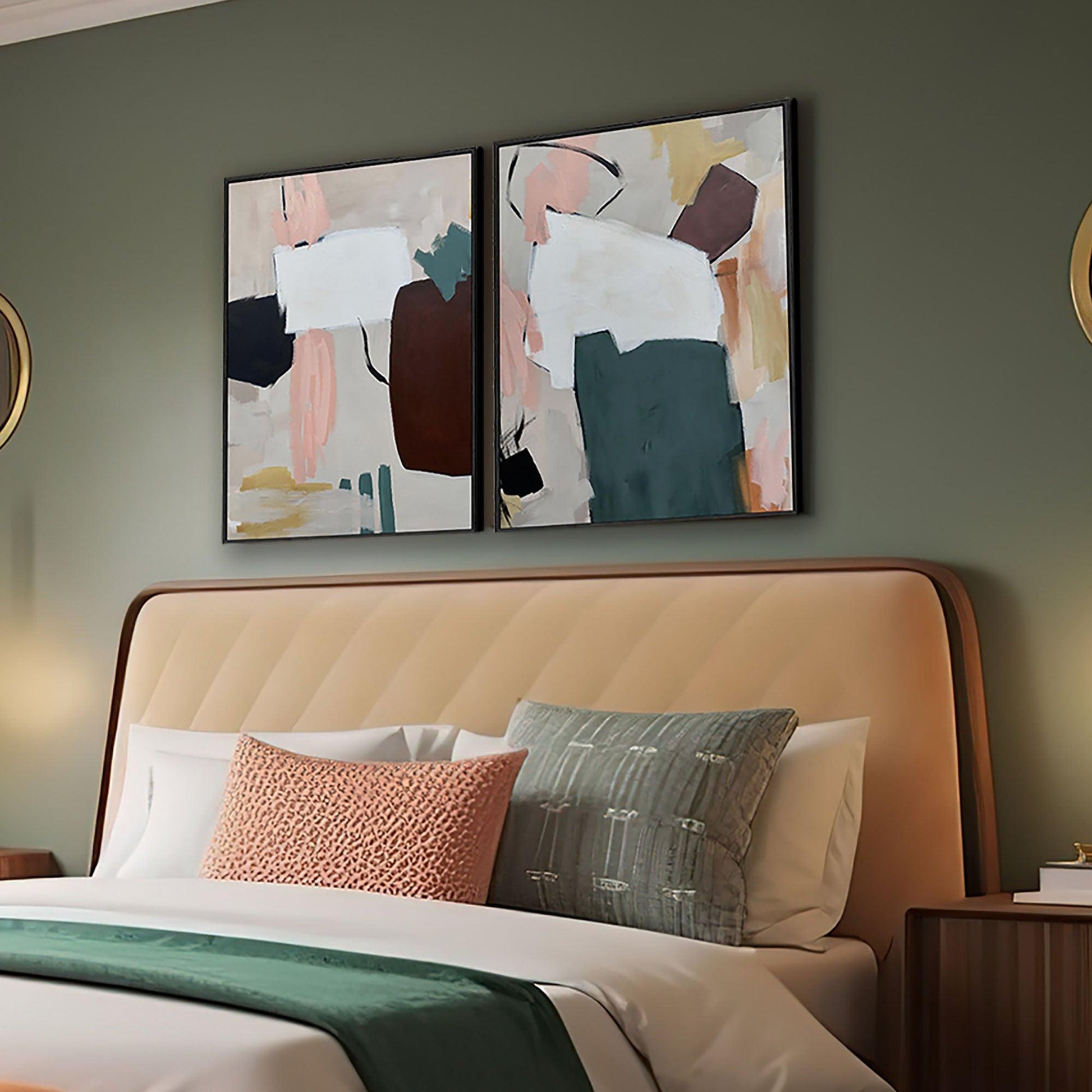 Abstract Art Inspiration Canvas Set Of 2-Abstract House