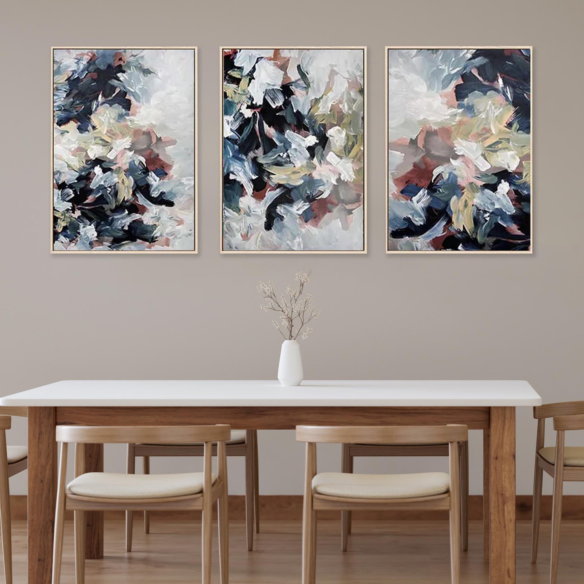 Abstract Dunes Canvas Set Of 3-Abstract House