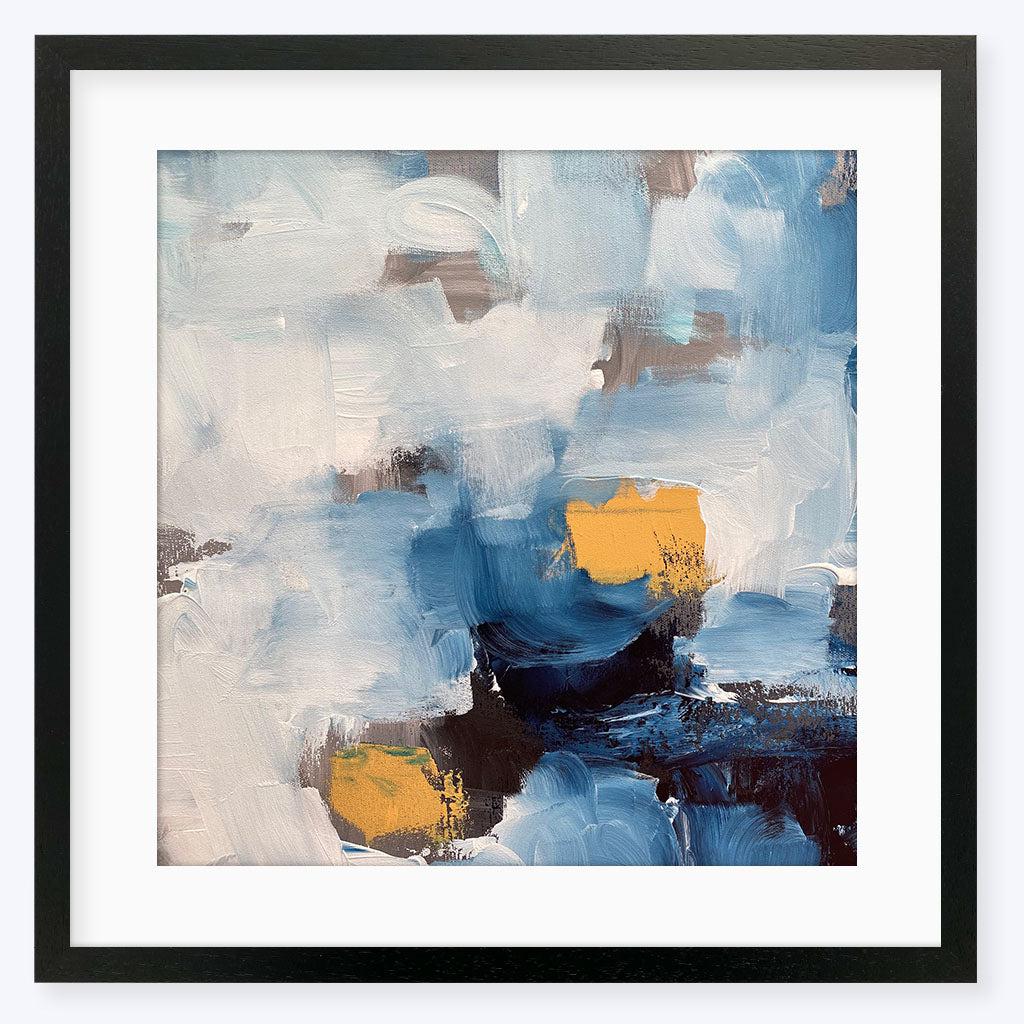 Abstract Blue Ocean Framed Art