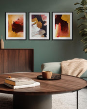 Abstract Sunburst - Print Set Of 3-Abstract House