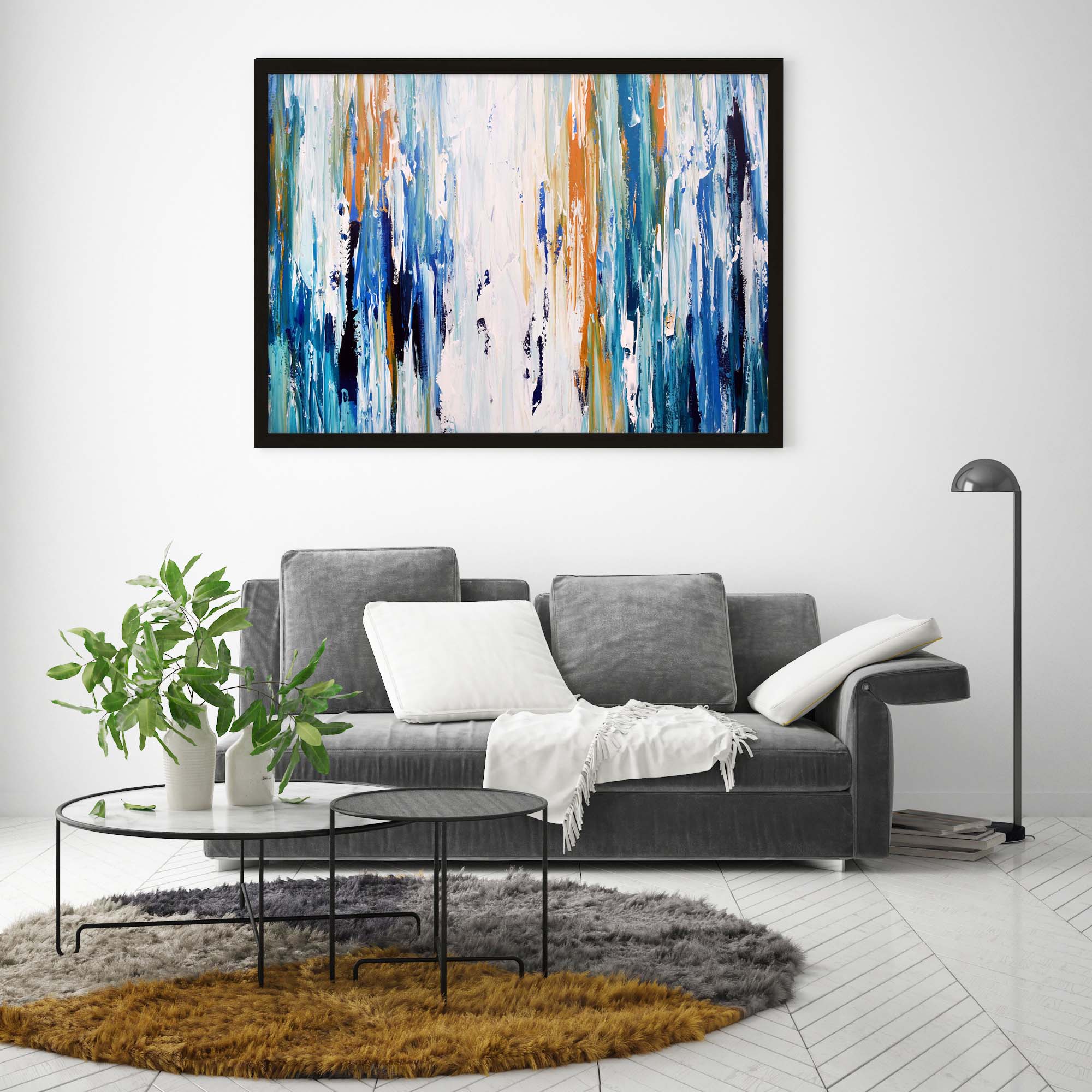 Abstract 261 Art Print-Abstract House