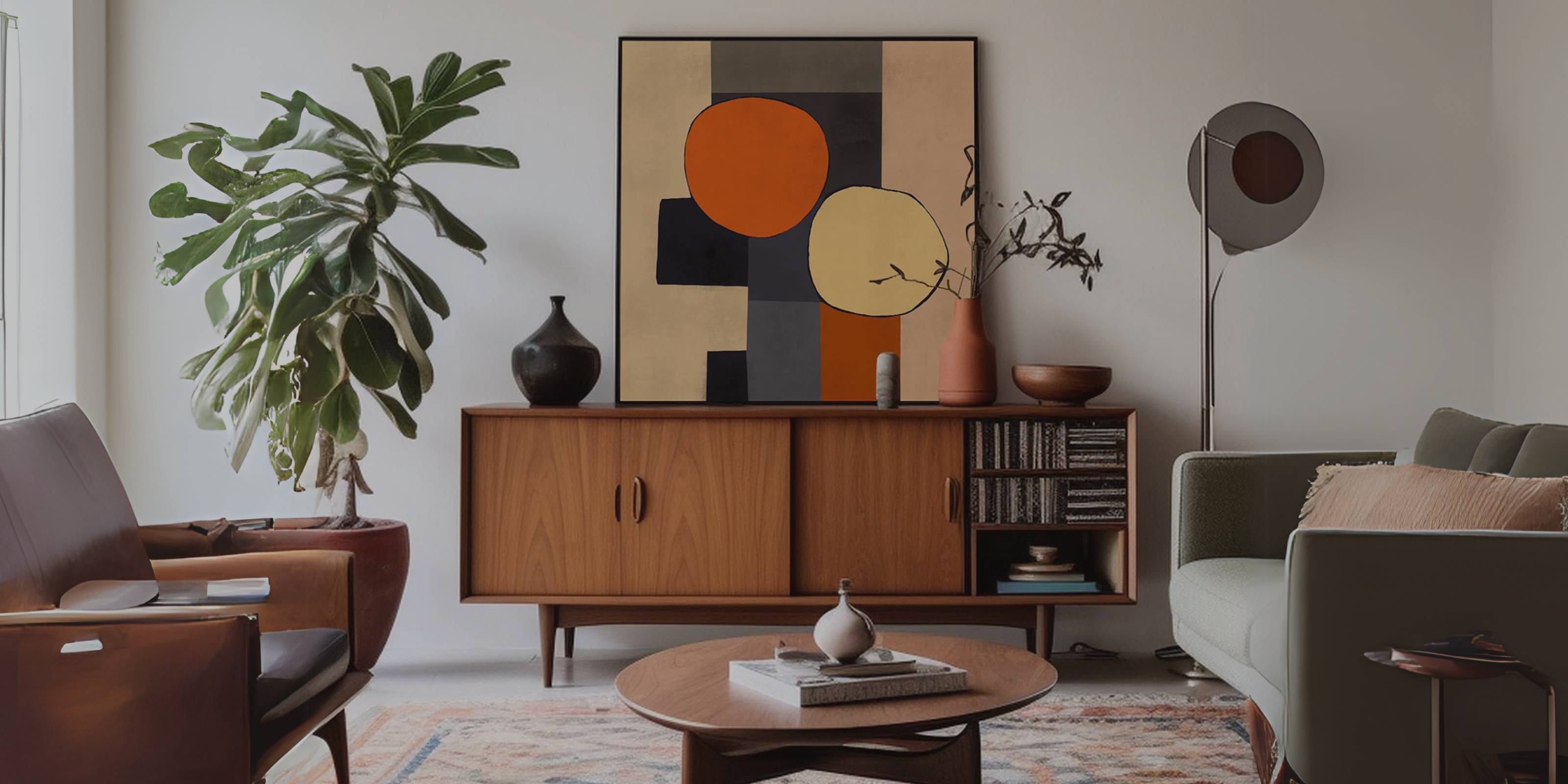 large. modern fine art abstract wall art premium living room mid century living room interior design furniture UK