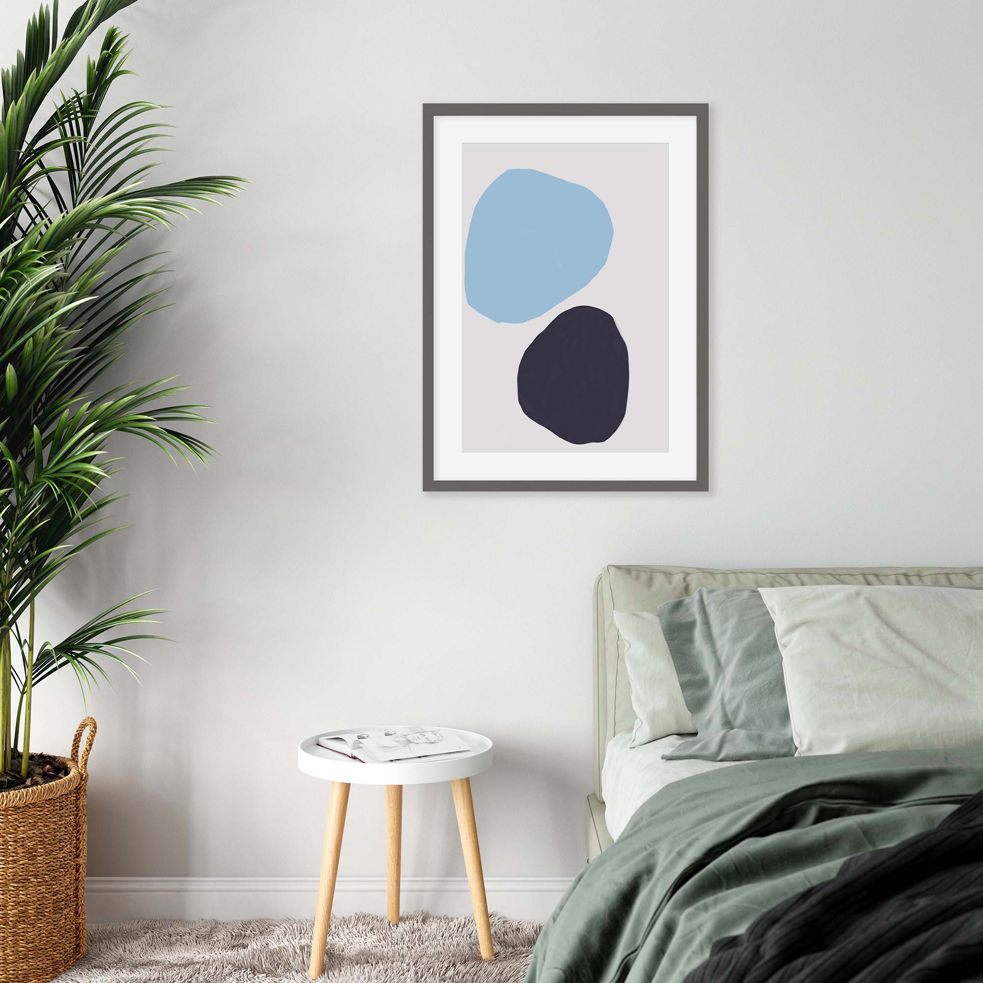 Abstract Stone Shapes Art Print-Abstract House