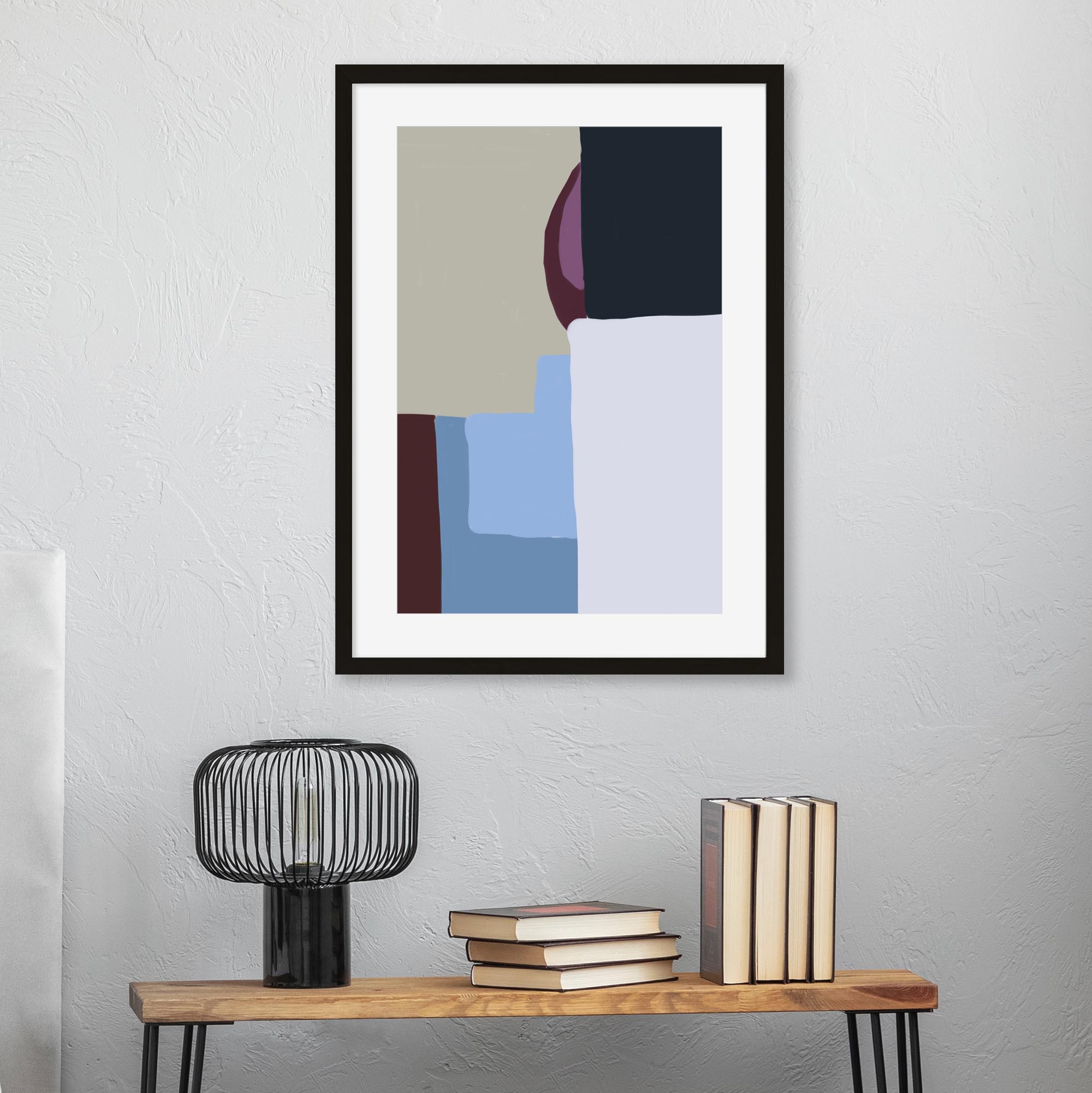 Abstract Geometry Art Print-Abstract House