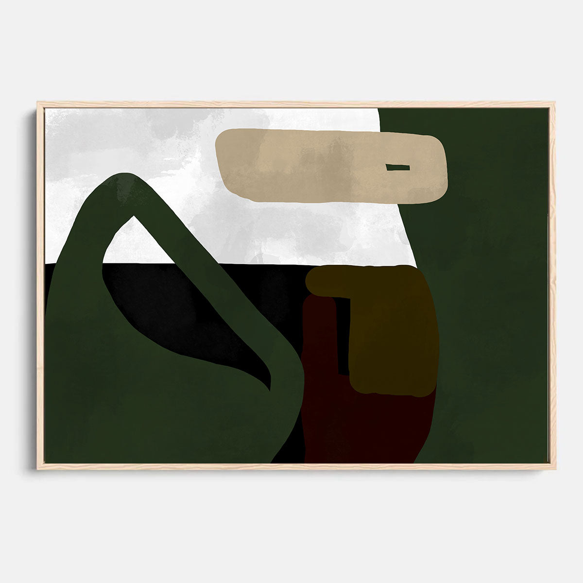 Abstraction III Framed Canvas-Abstract House