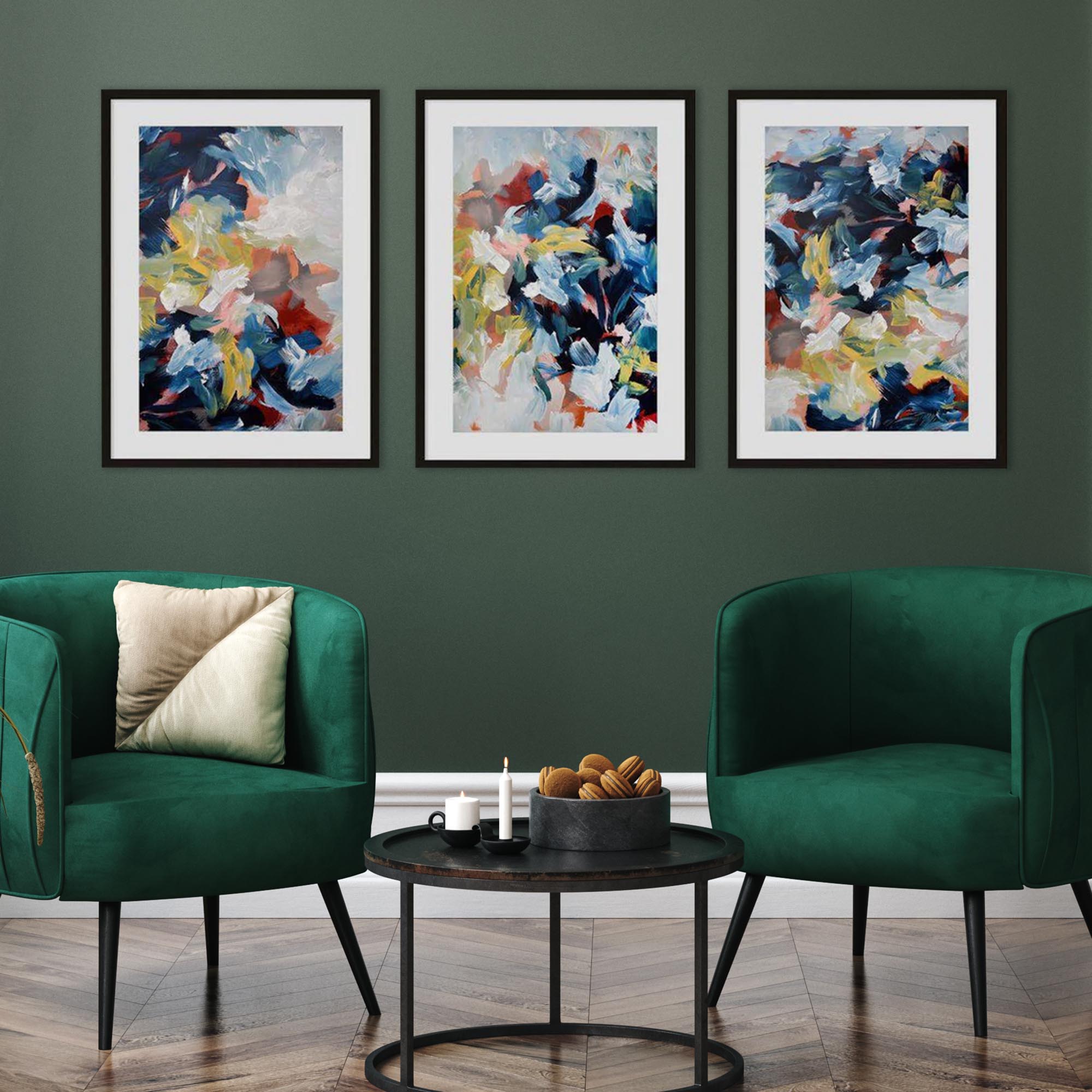 A Cluster Of Colours - Print Set Of 3