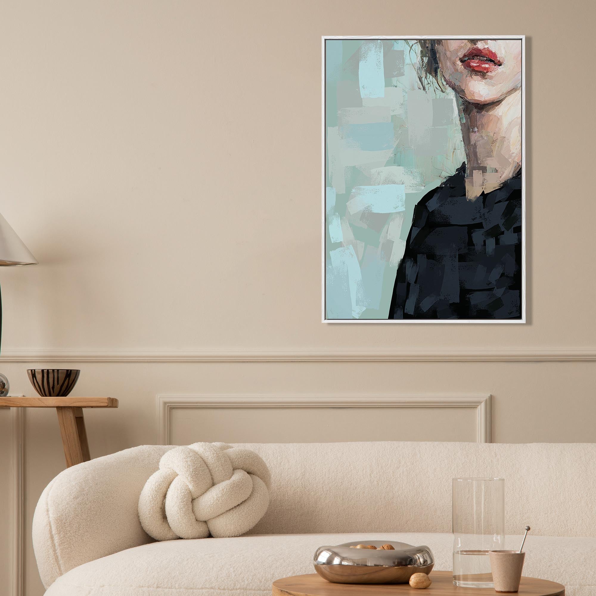 Portrait Of A Woman Fine Art Print-Abstract House