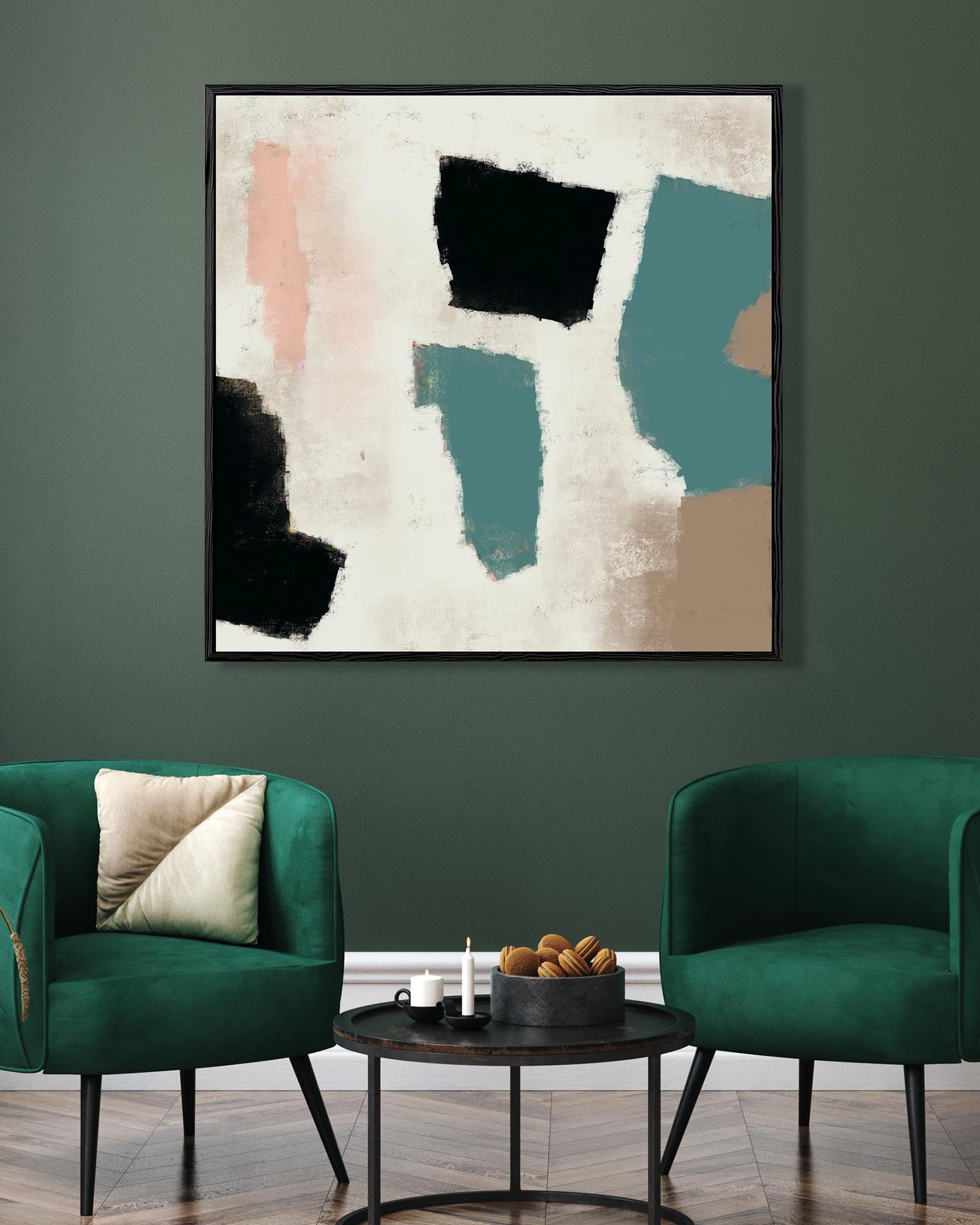 Rustic Shapes Fine Art Print-Abstract House
