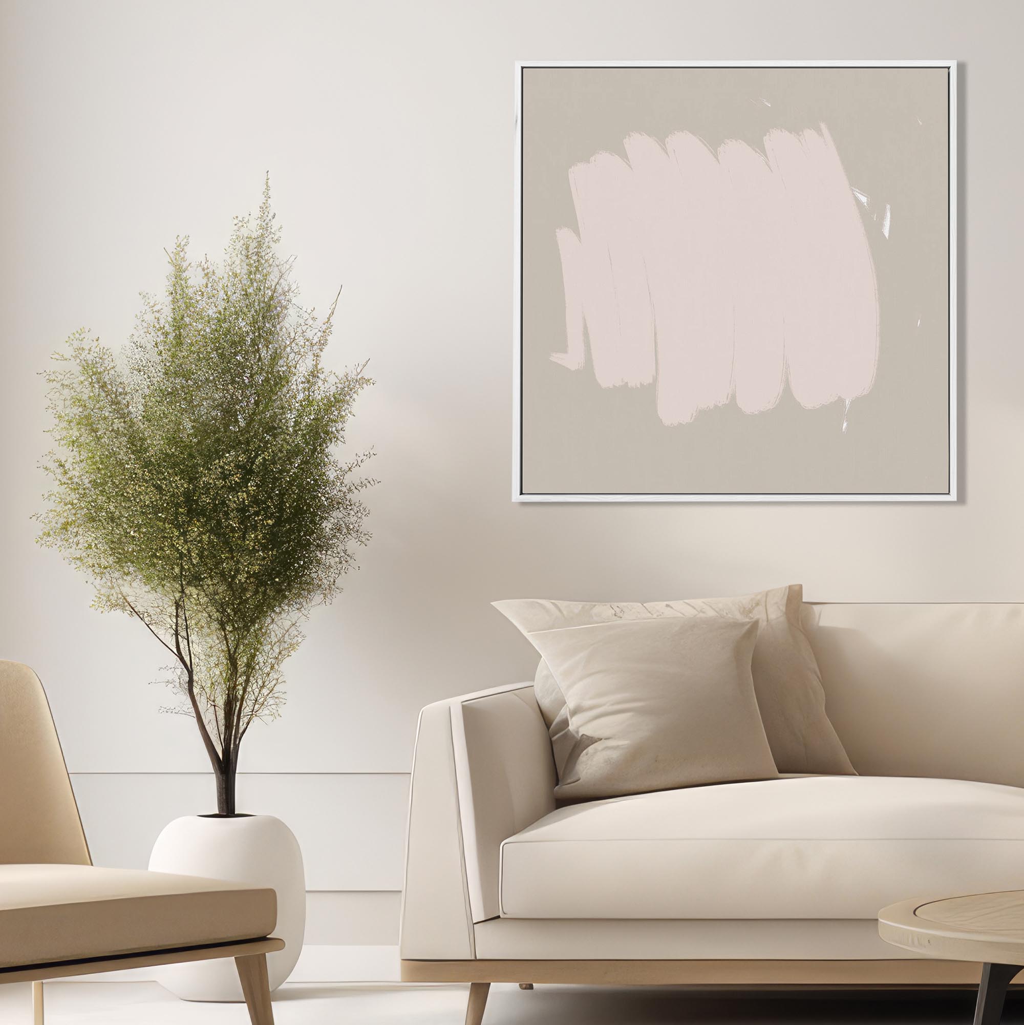 Abstract Study Framed Canvas-Abstract House