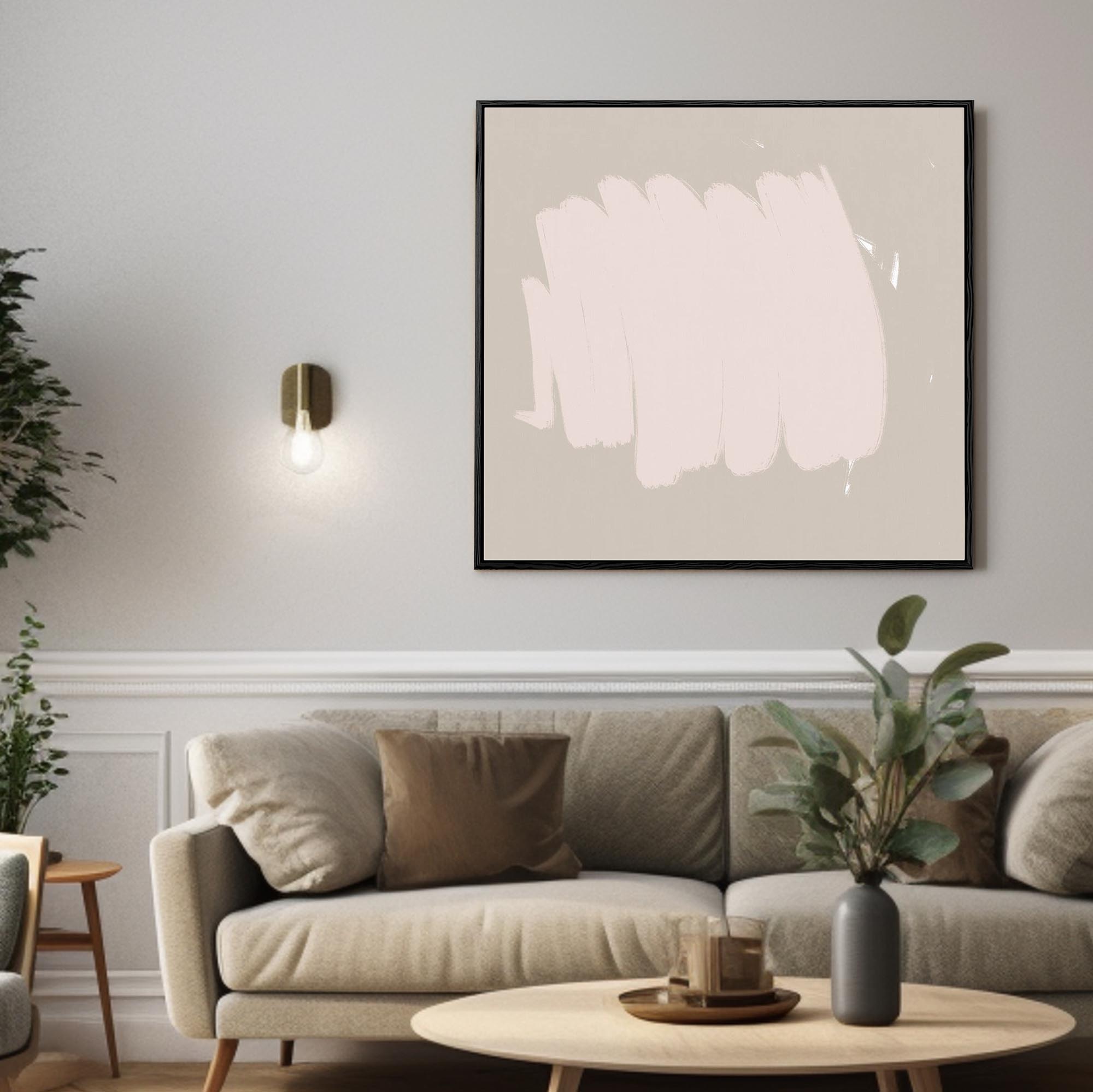 Abstract Study Framed Canvas-Abstract House