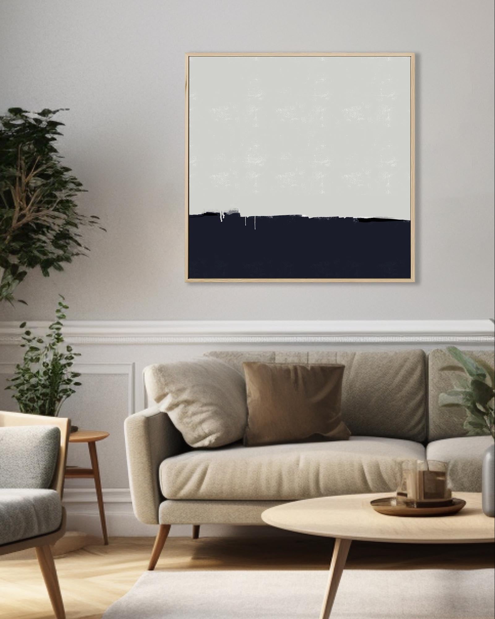 Horizontal Landscapes Framed Canvas-Abstract House