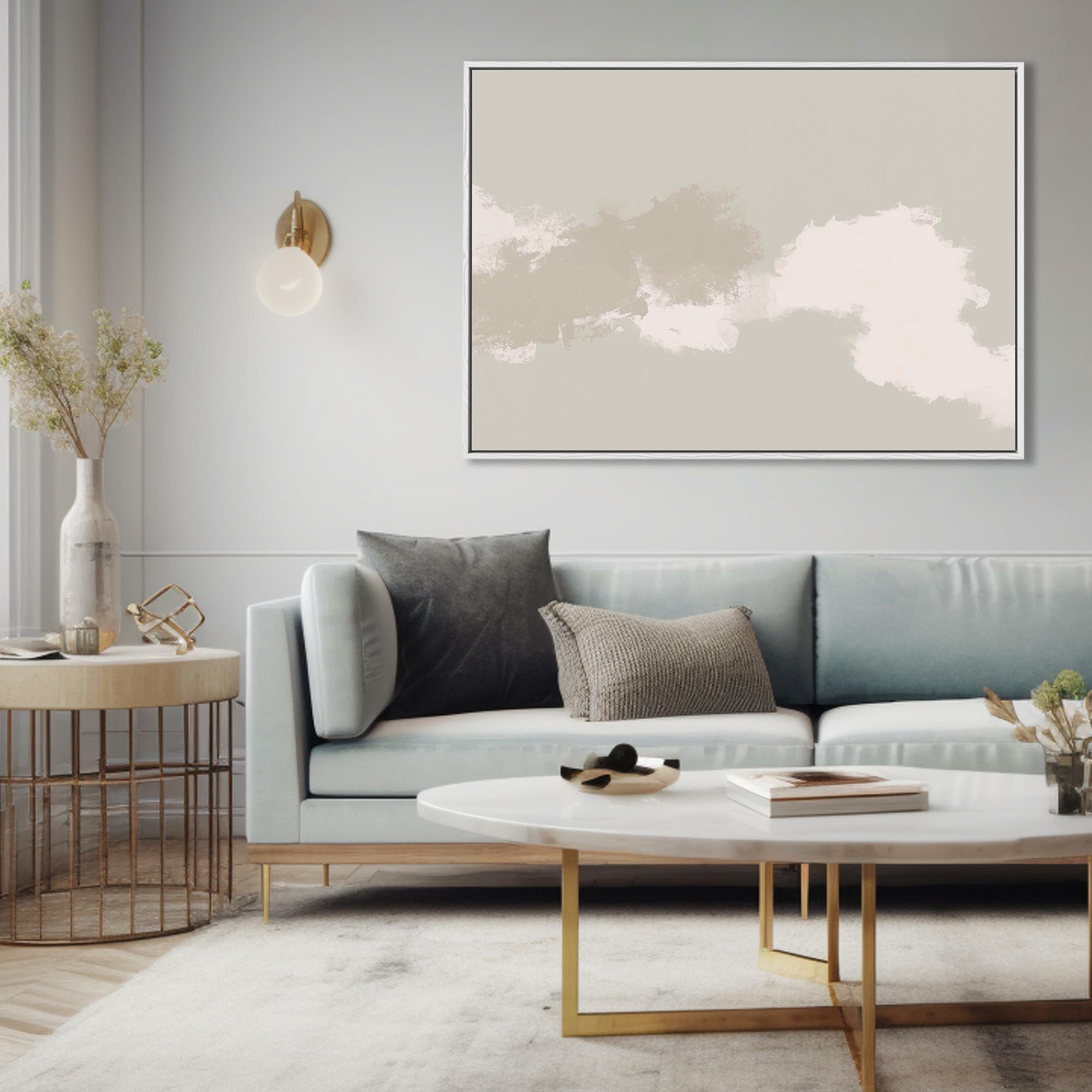 Cloudy Bay Framed Canvas-Abstract House