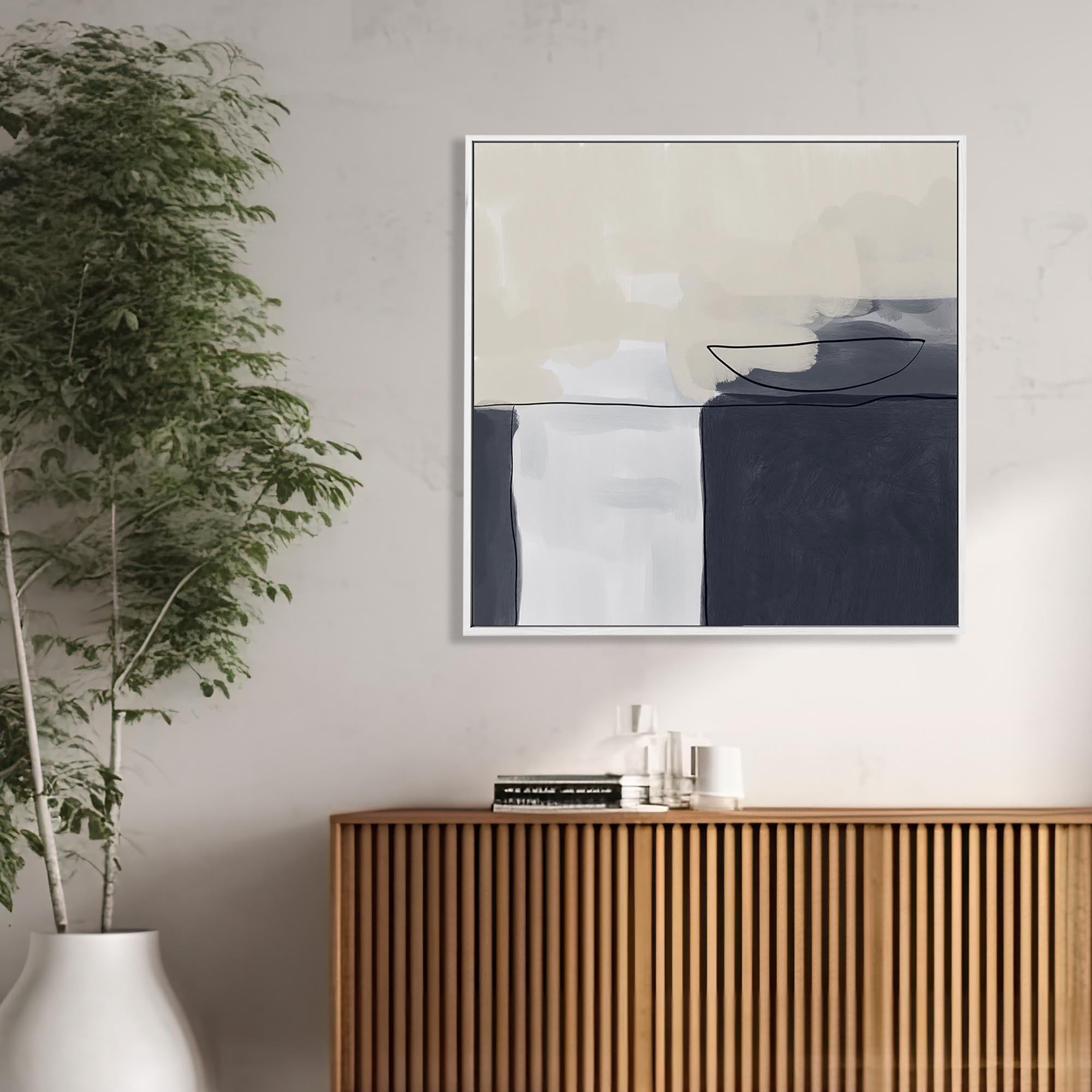 Still Life Abstract II Framed Canvas-Abstract House
