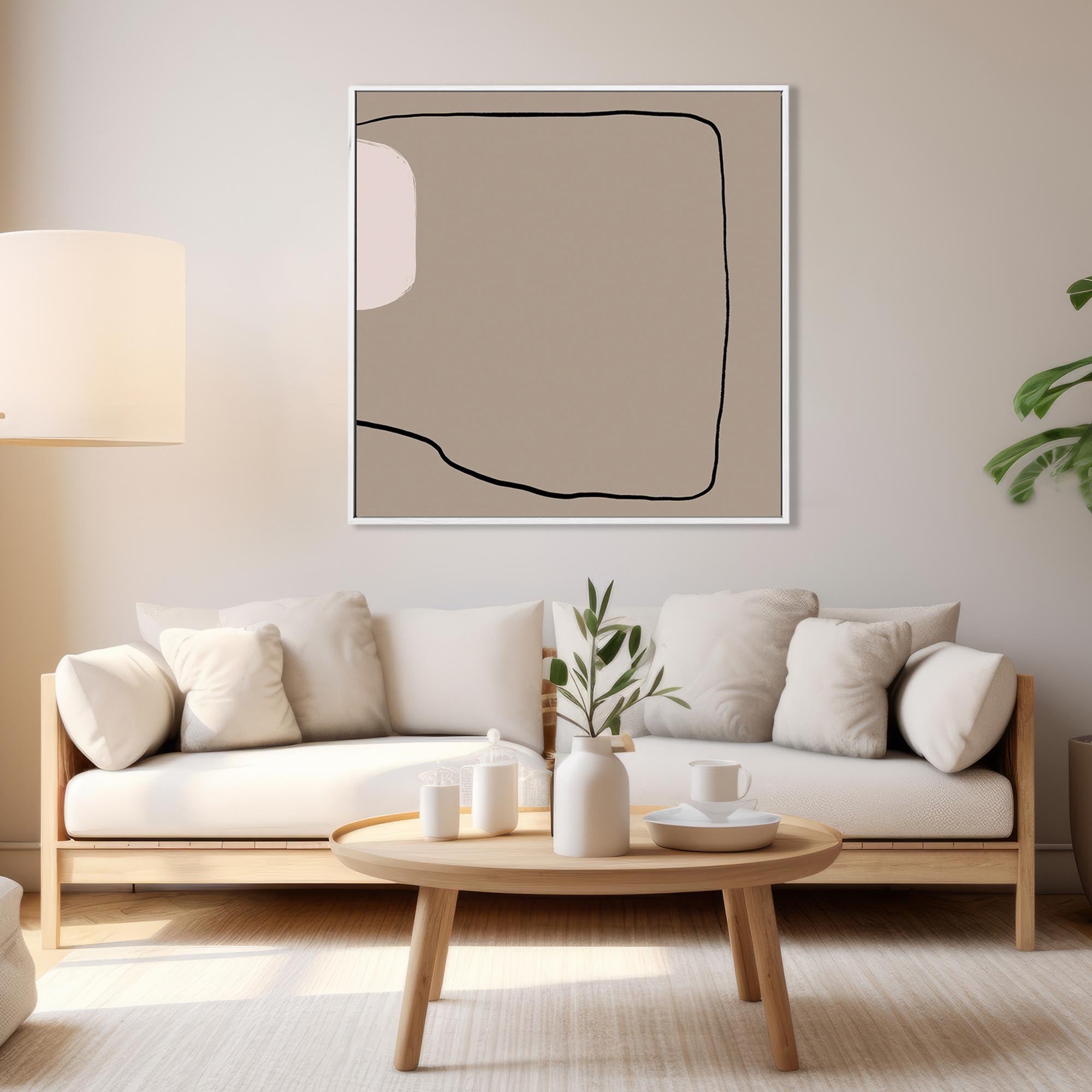 Abstract Study VII Framed Canvas-Abstract House