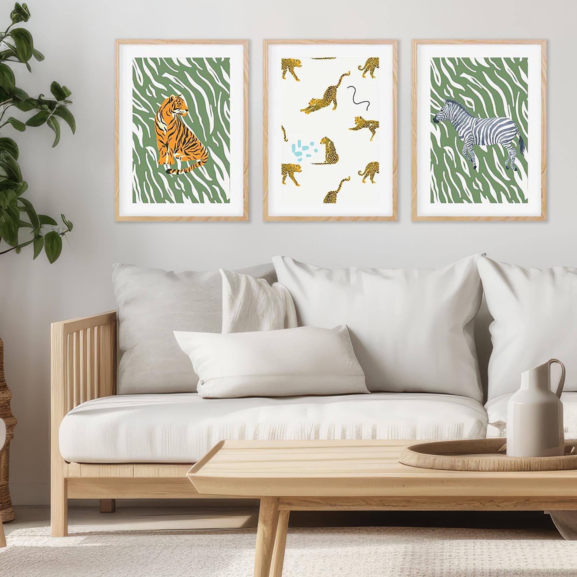 Animal Antics - Print Set of 3-Abstract House