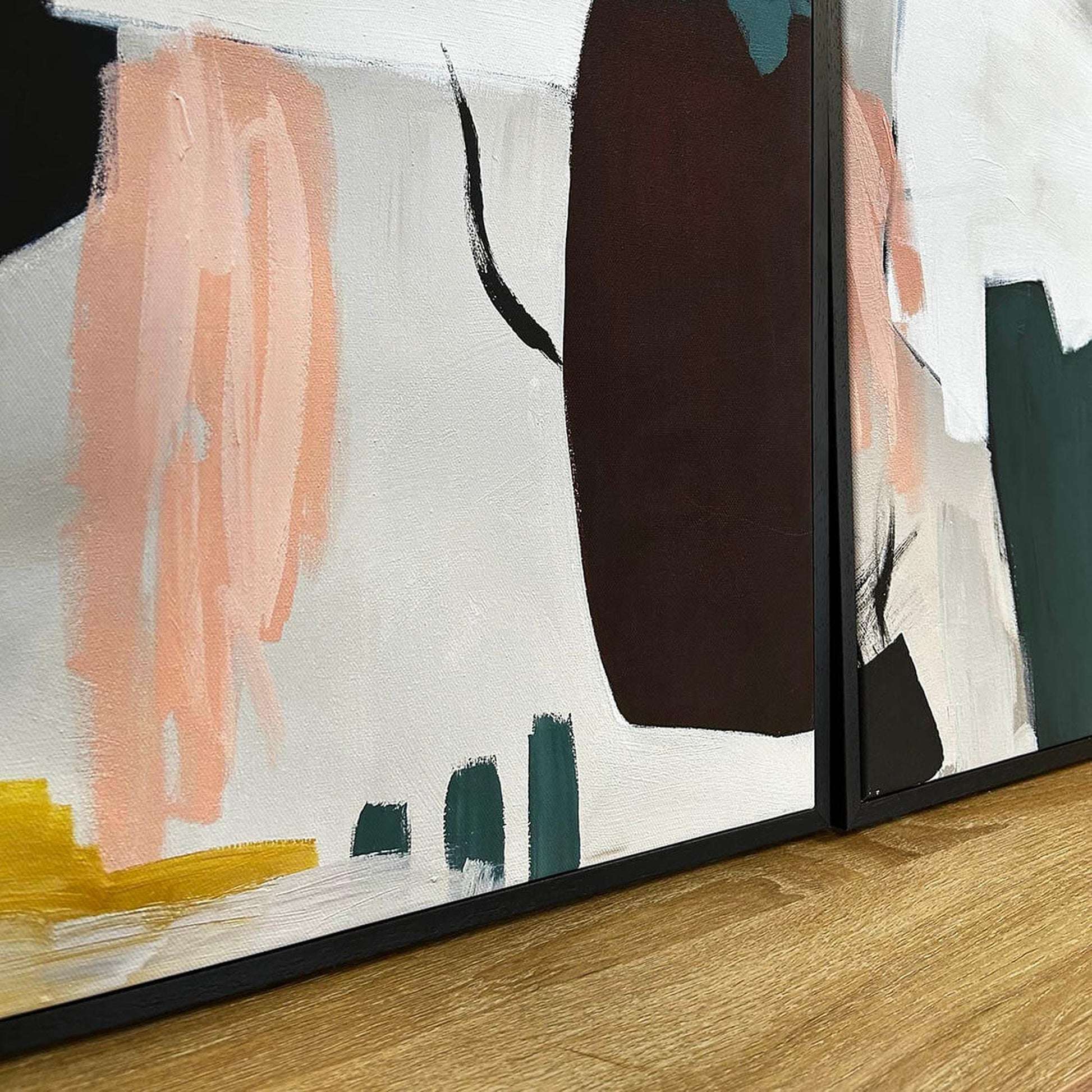 Abstract Art Inspiration Canvas Set Of 2-framed-Canvas Set Of 2-Abstract House