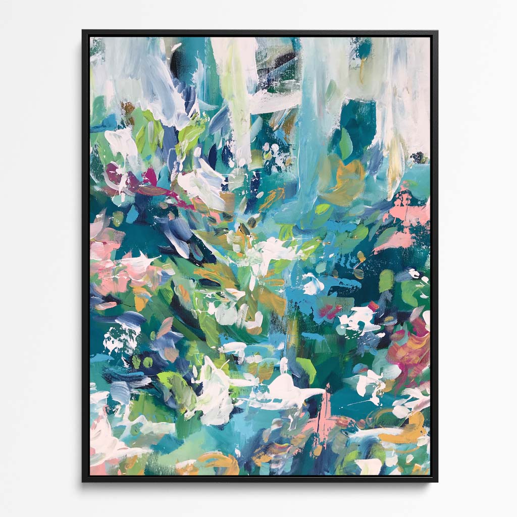 Abstract 110 Framed Canvas-framed-Canvas Prints-Abstract House