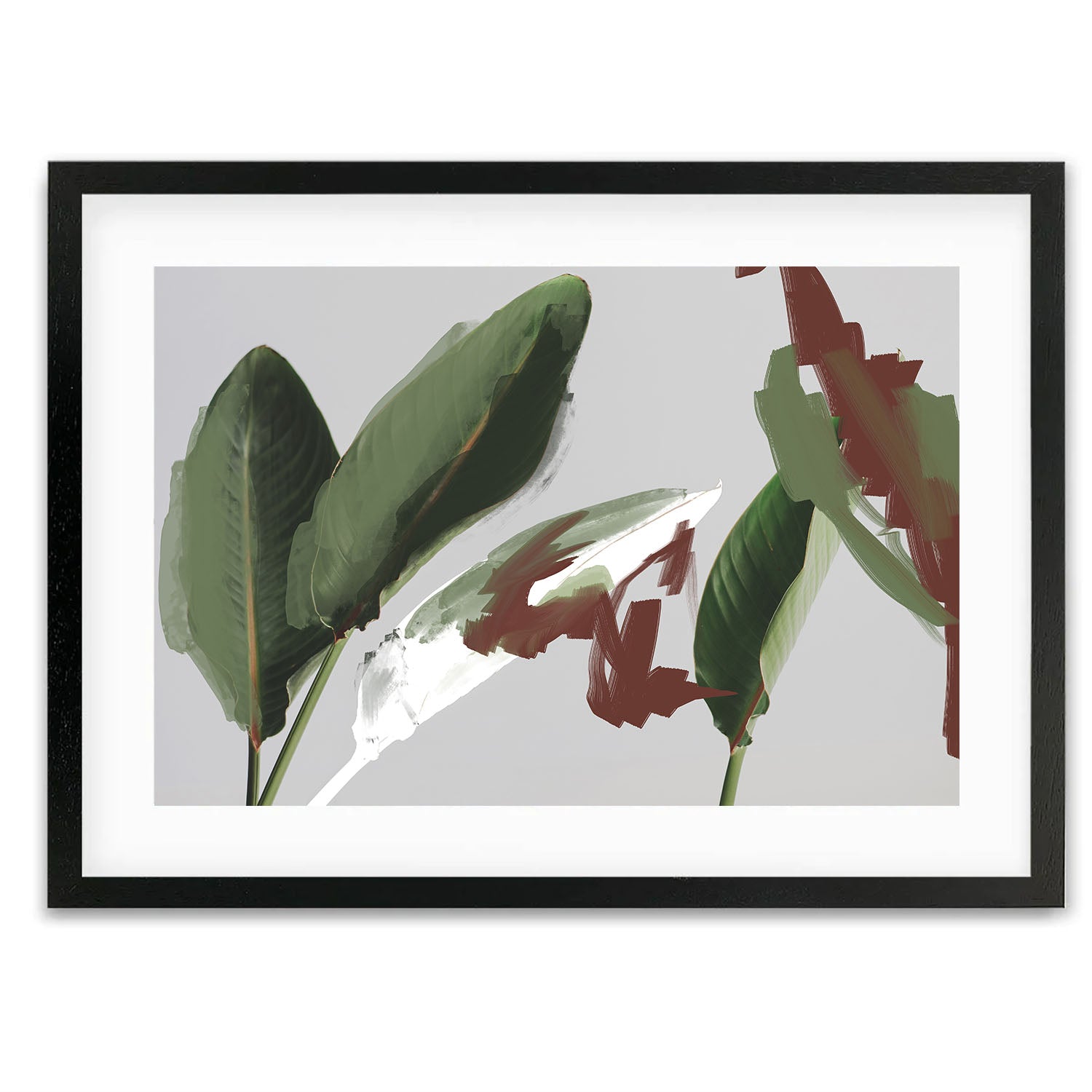 Botanical Abstract Framed Art Print-framed-Wall Art Print-Abstract House