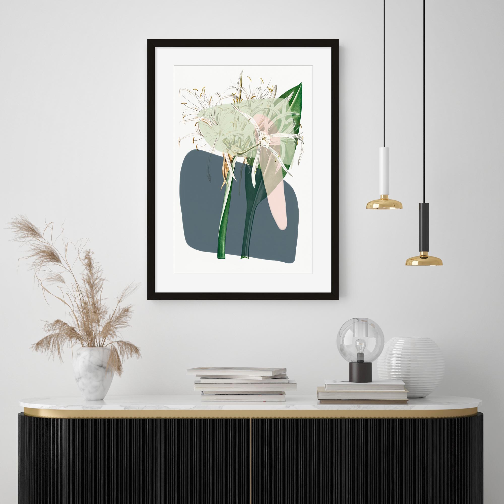 Botanical Vintage Spring Meadow Art Print-Abstract House