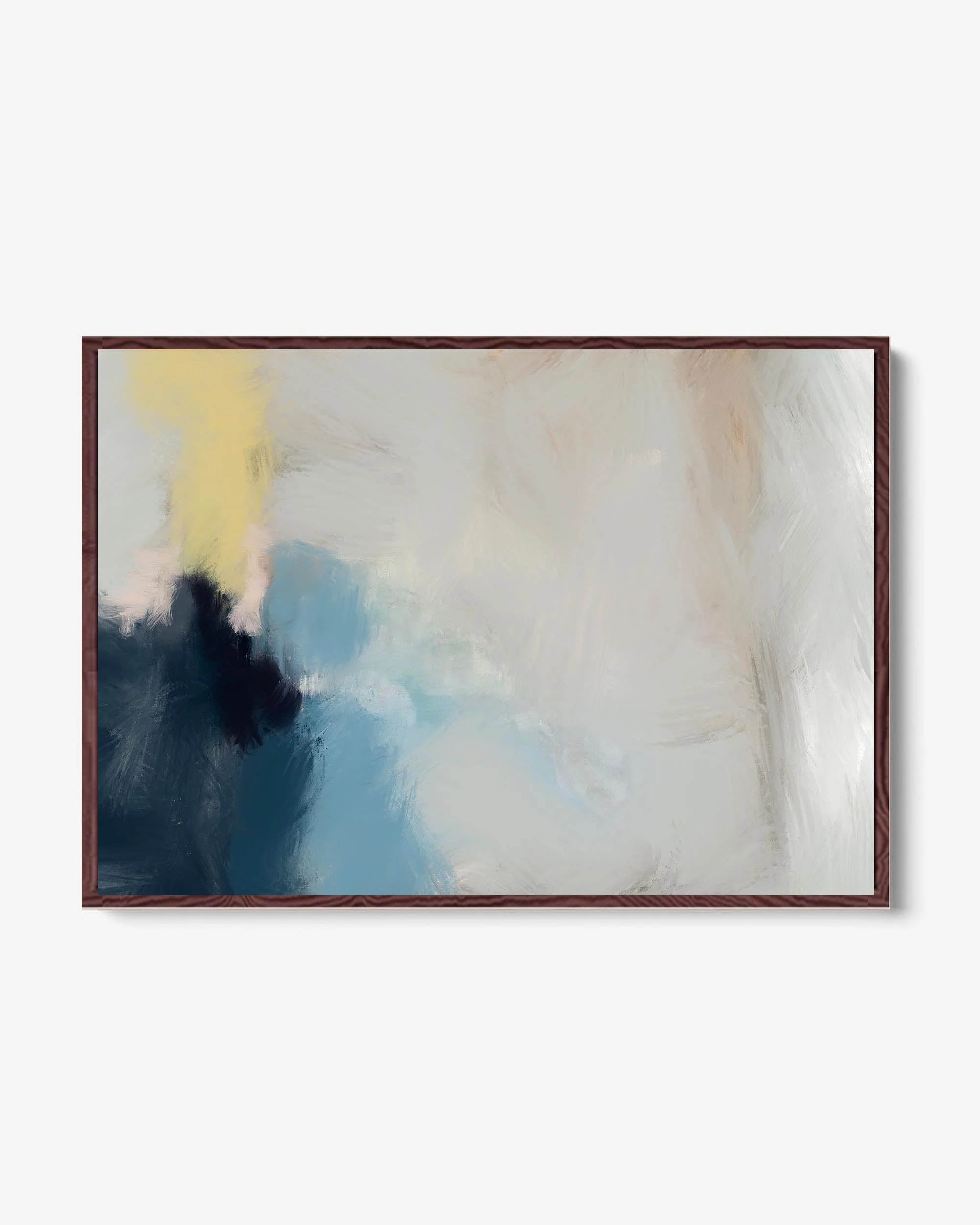 Brushed Haze Framed Canvas