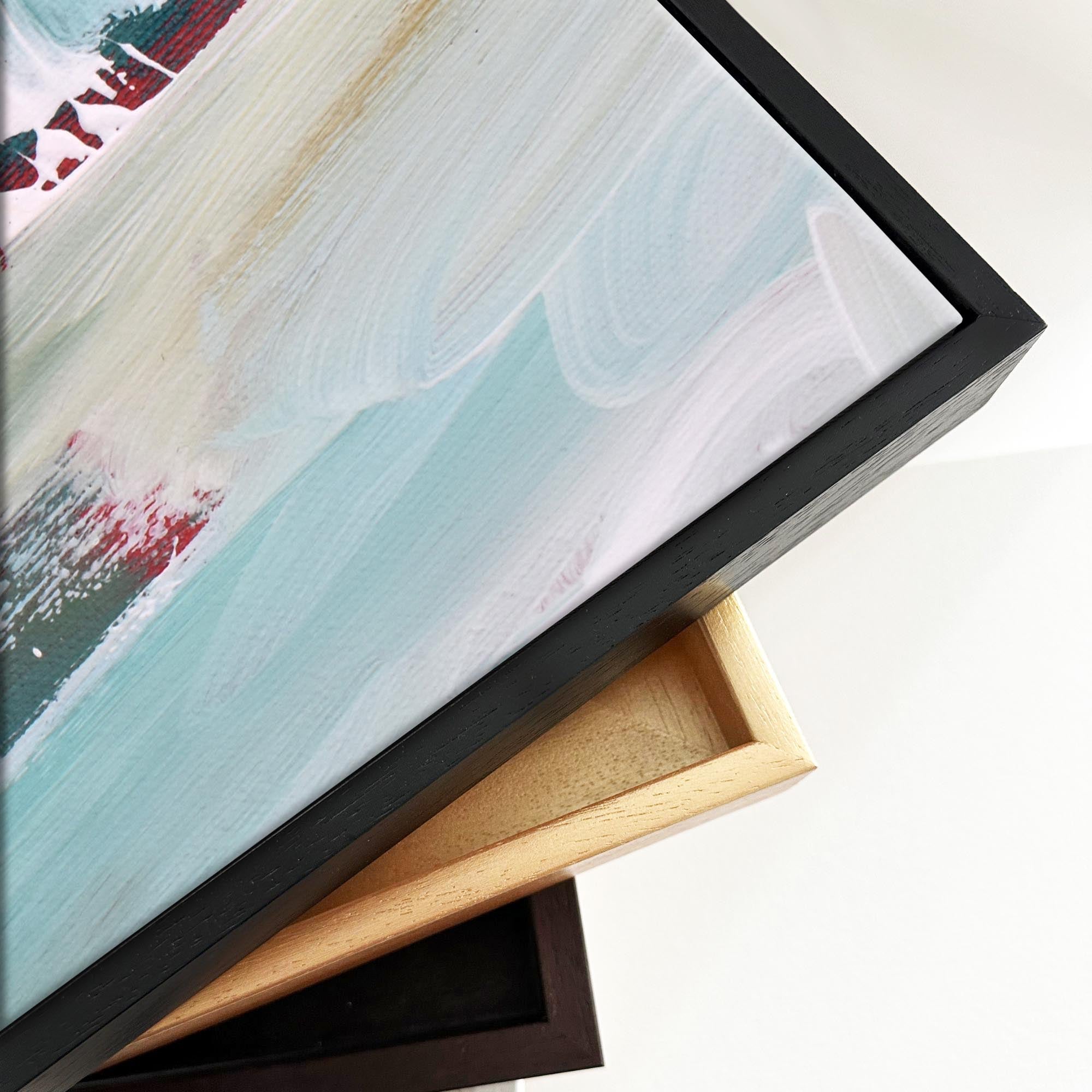Abstract 107 Framed Canvas