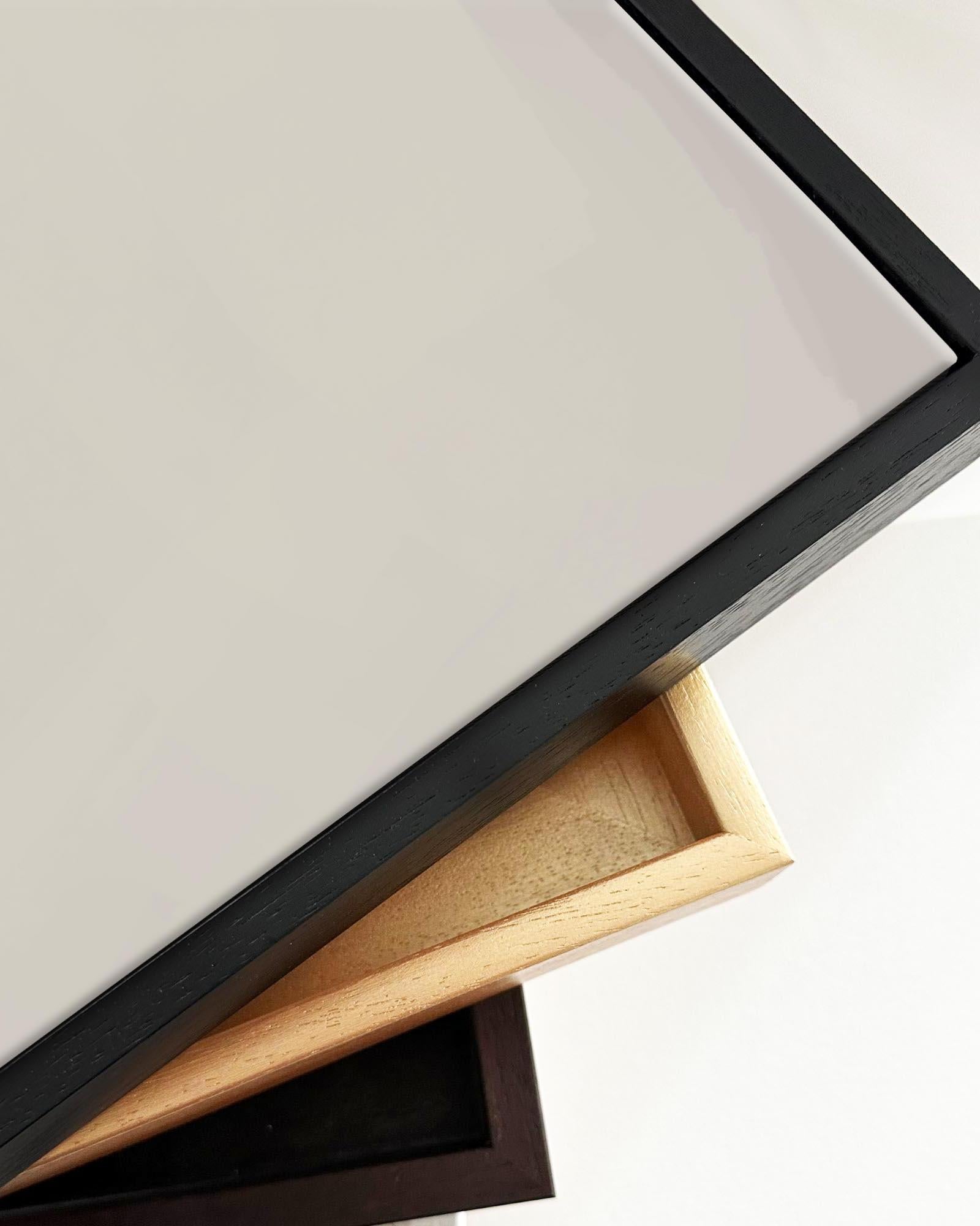 Neutral Notes No7 Framed Canvas-Abstract House