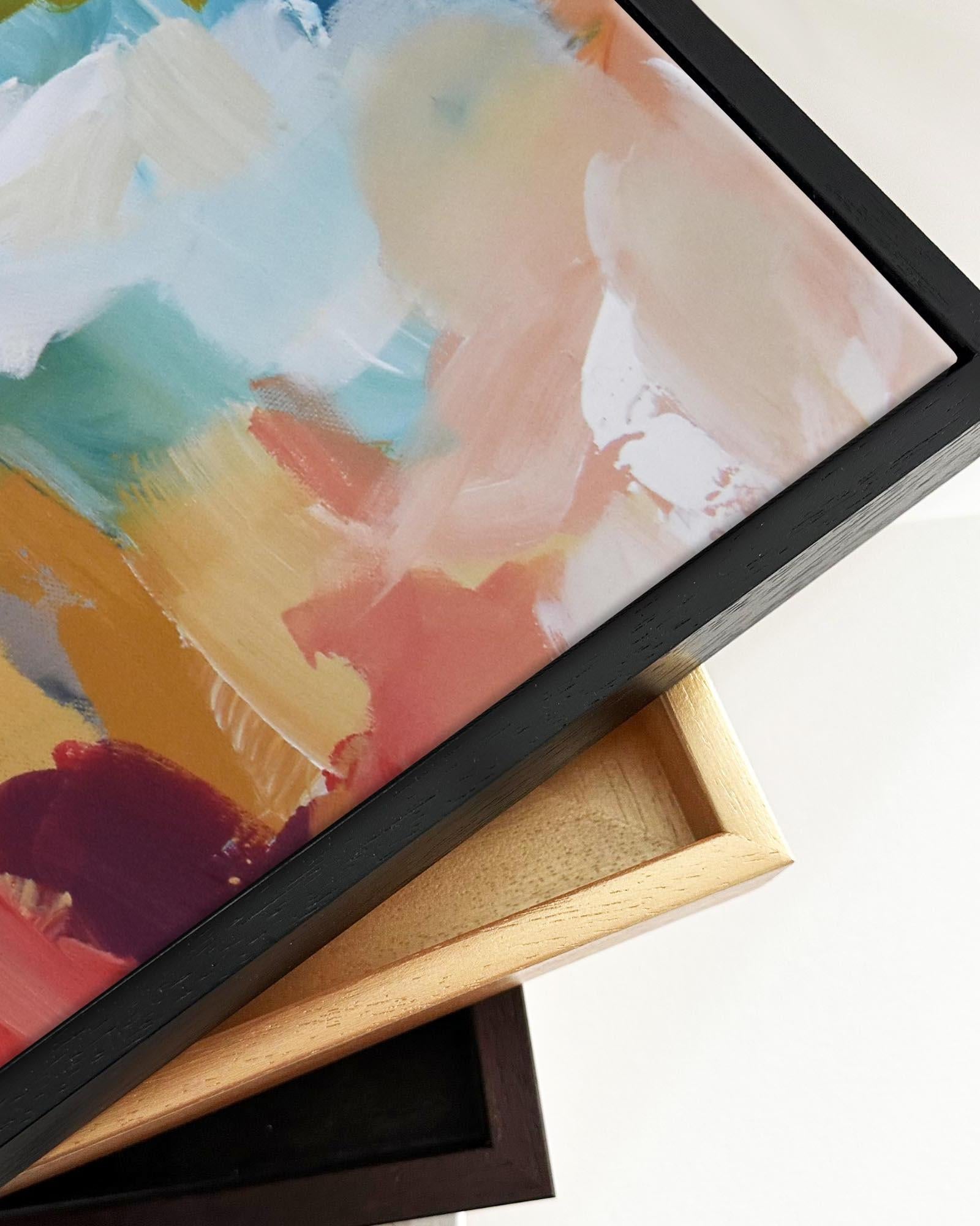Abstract 412 Framed Canvas-Abstract House