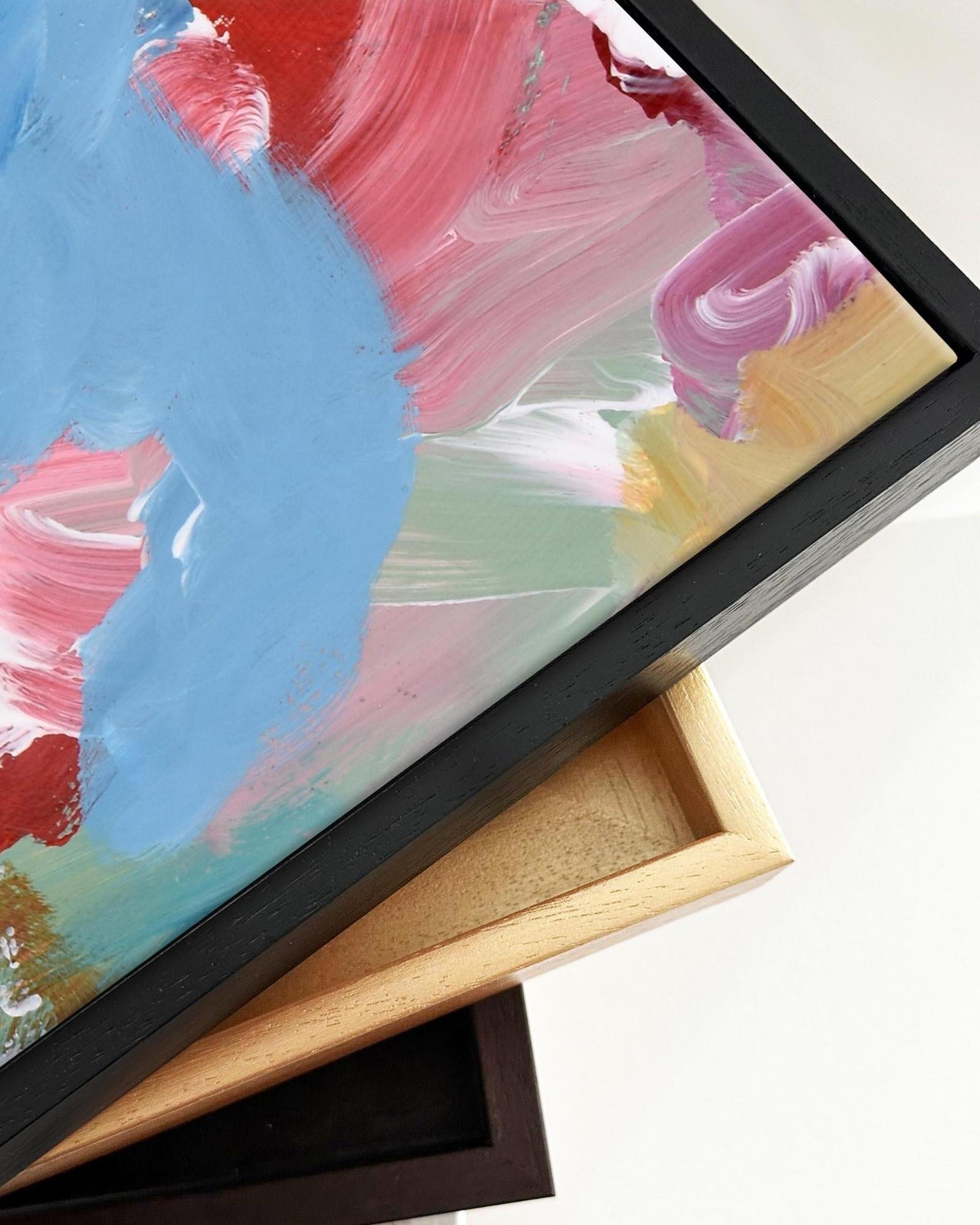 Abstract 319 Framed Canvas-Abstract House