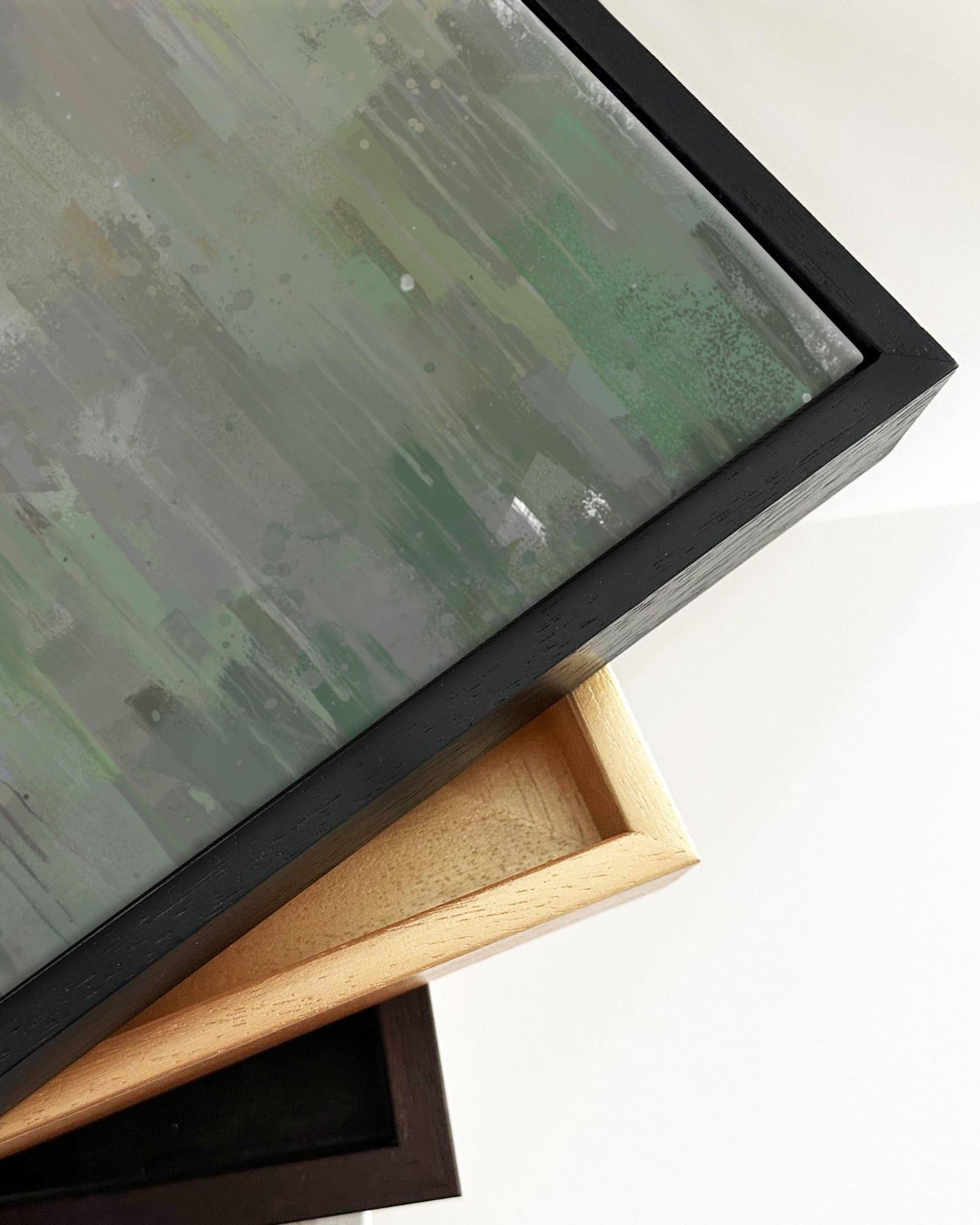 Horses In A Field Painting Framed Canvas-Abstract House