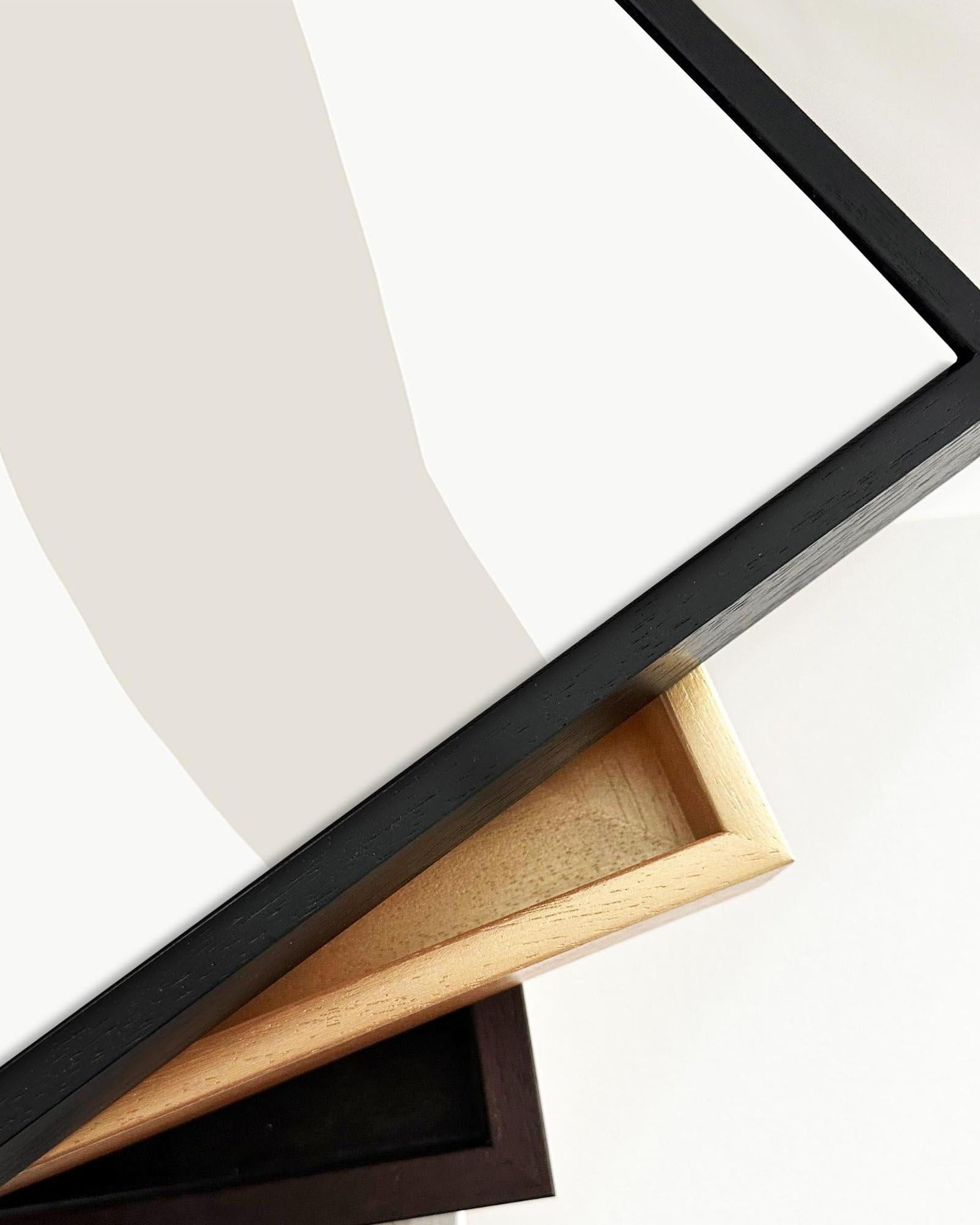 Neutral Figures I Framed Canvas-Abstract House