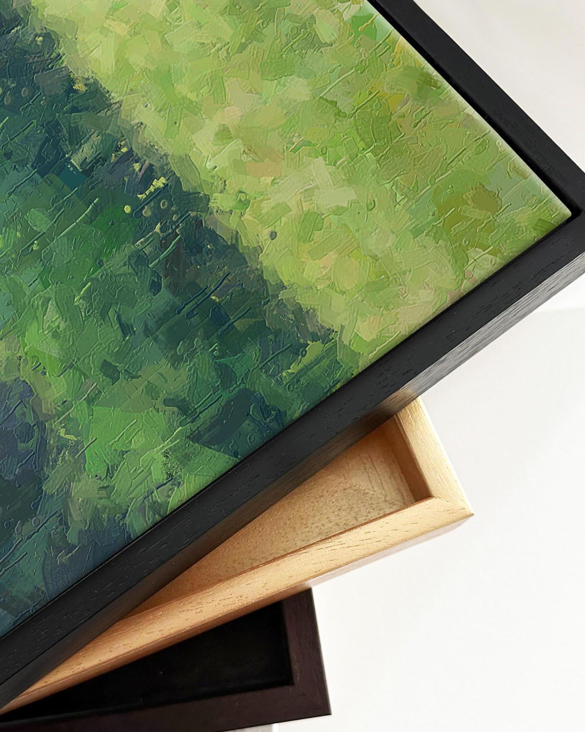 Deer In The Park Framed Canvas-Abstract House